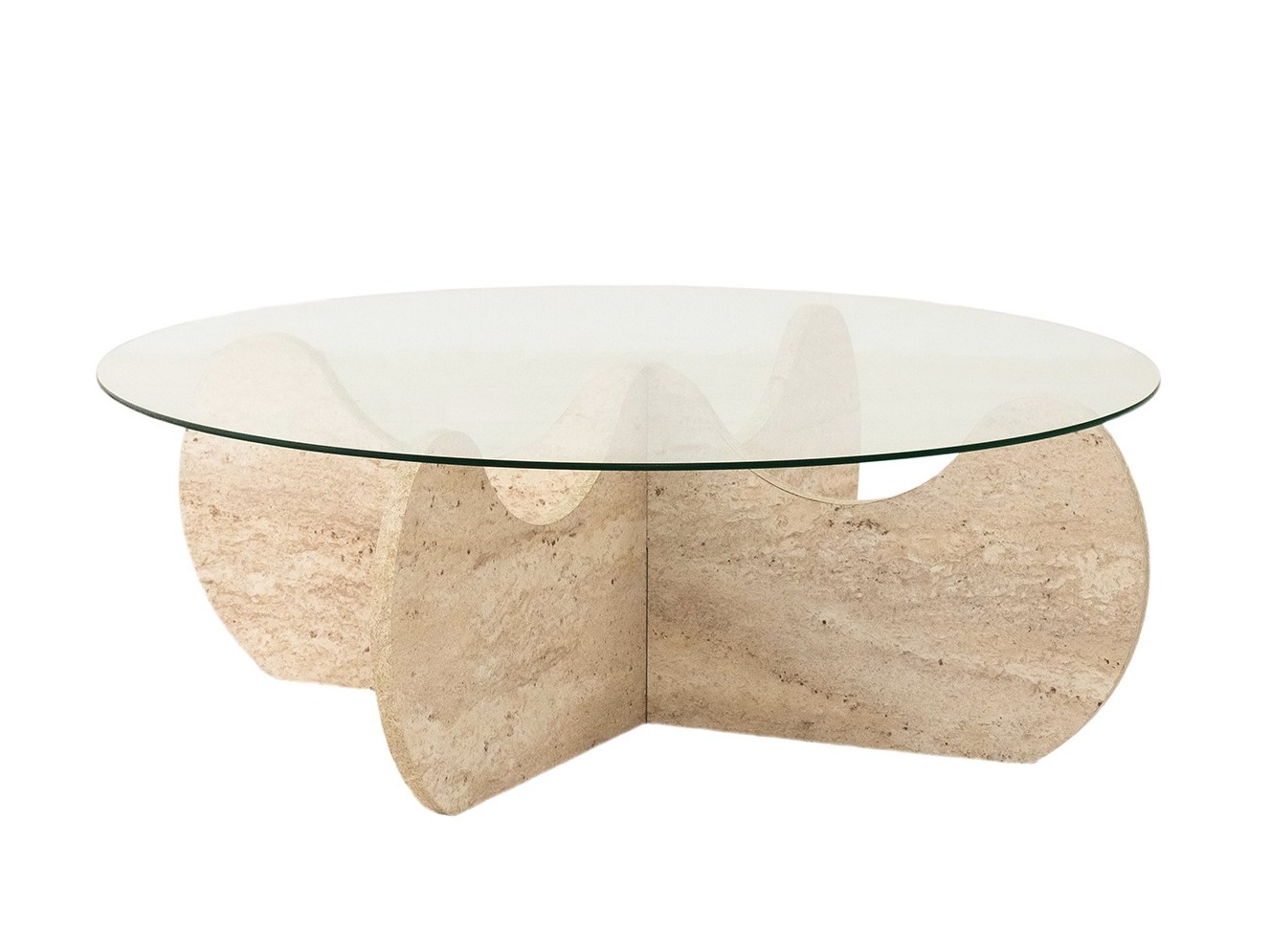 Klubska mizica Kailua 2630 (Svetla Travertine)