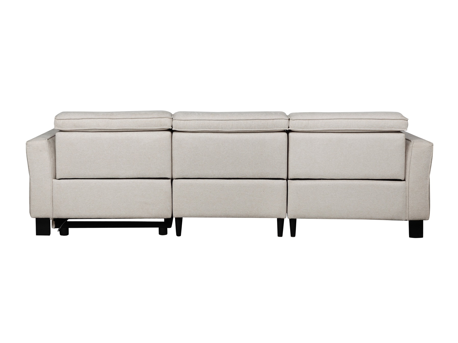 Kotna garnitura s počivalnikom Denton 1486 (Krema)