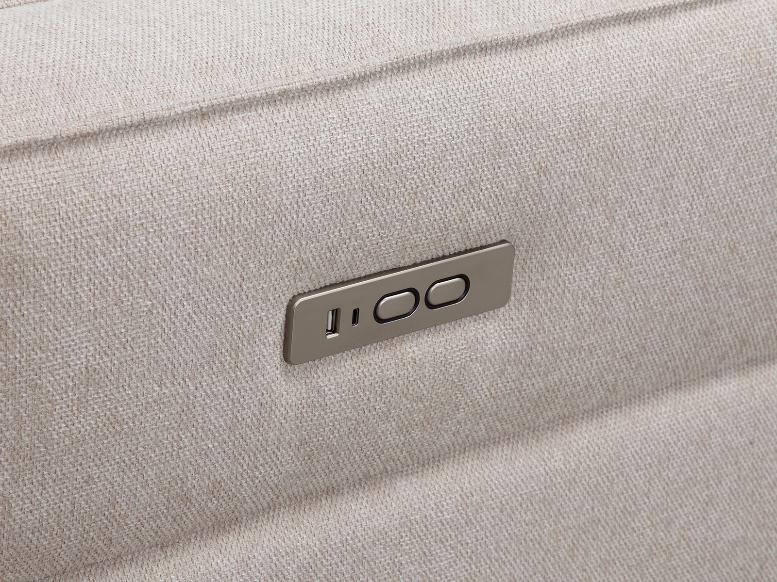 Kotna garnitura s počivalnikom Denton 1486 (Krema)