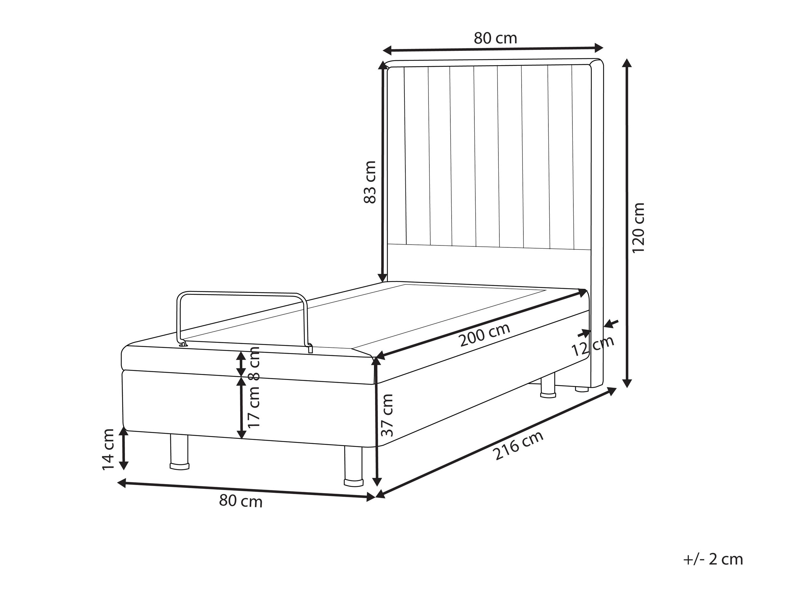 Postelja Berwyn 2749 (Svetlo bež)