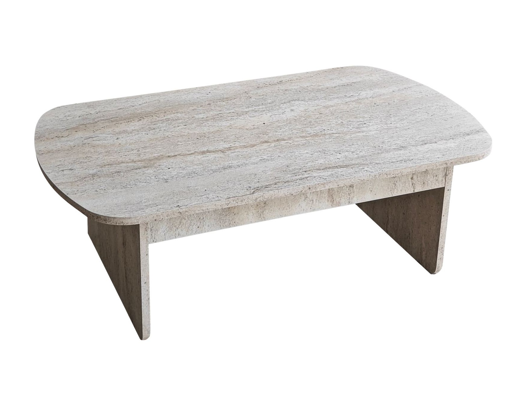 Klubska mizica Kailua 2631 (Svetel travertin)