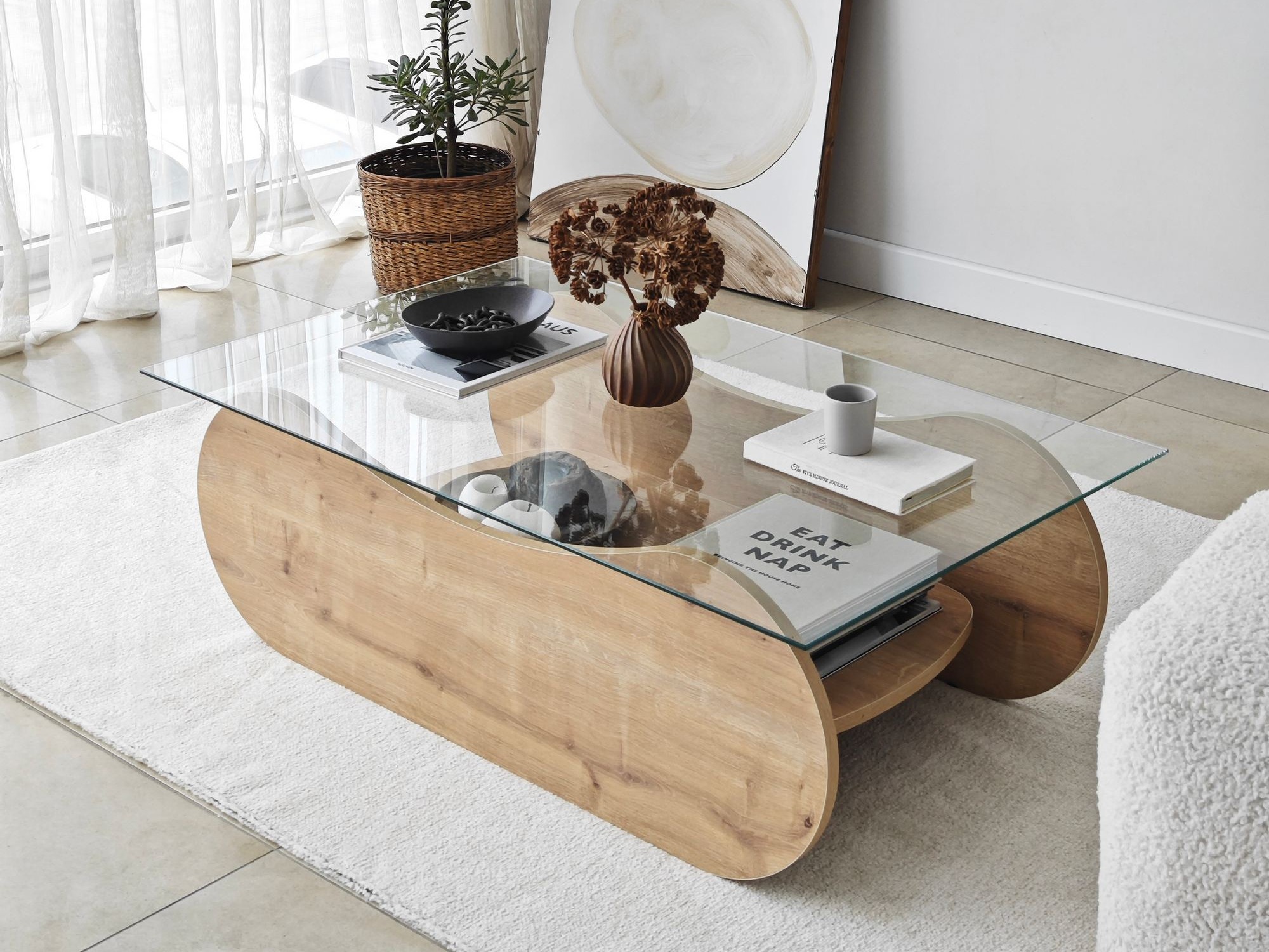 Klubska mizica Kailua 2632 (Hrast)