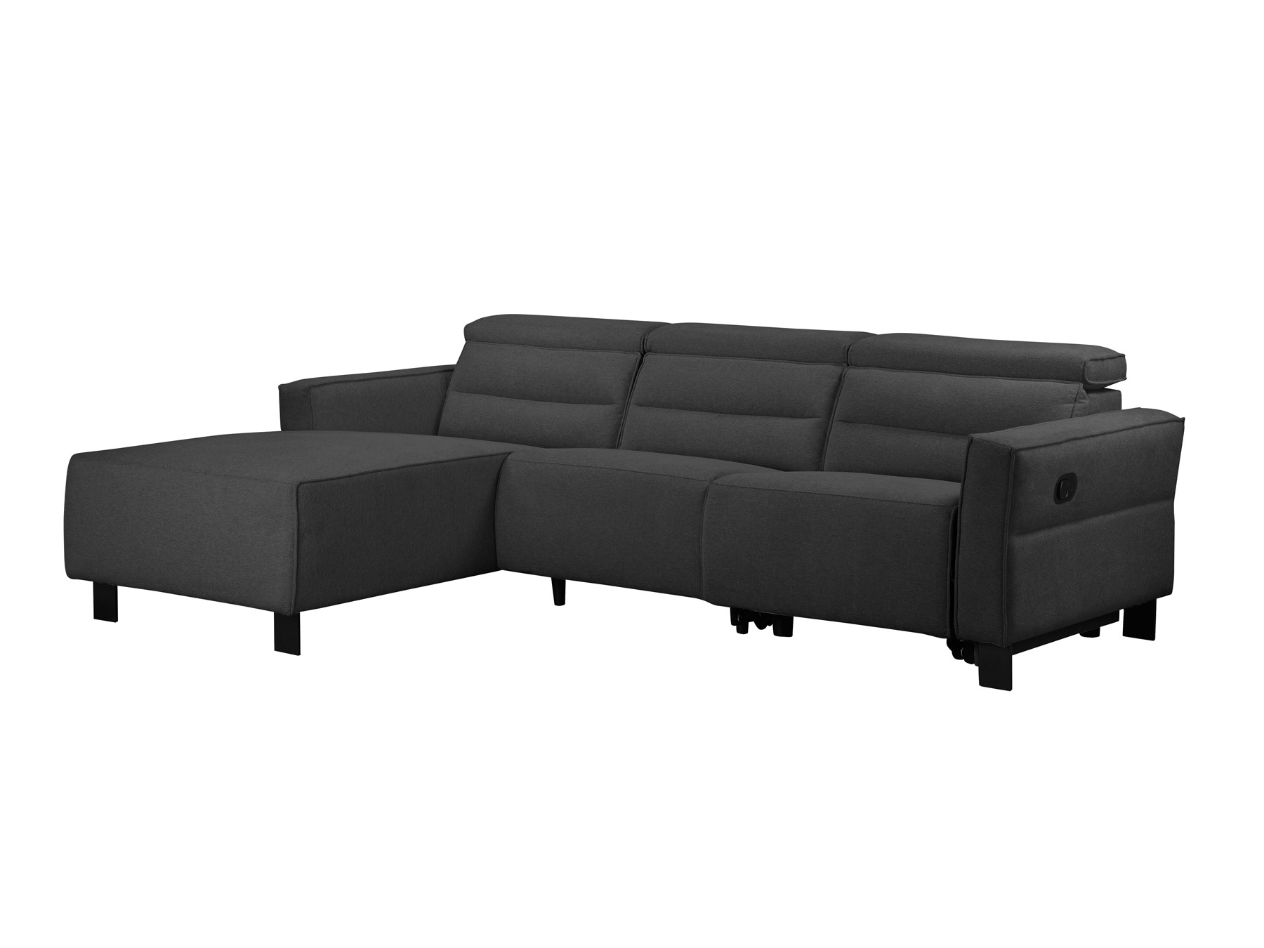 Kotna garnitura s počivalnikom Denton 1487 (Antracit)