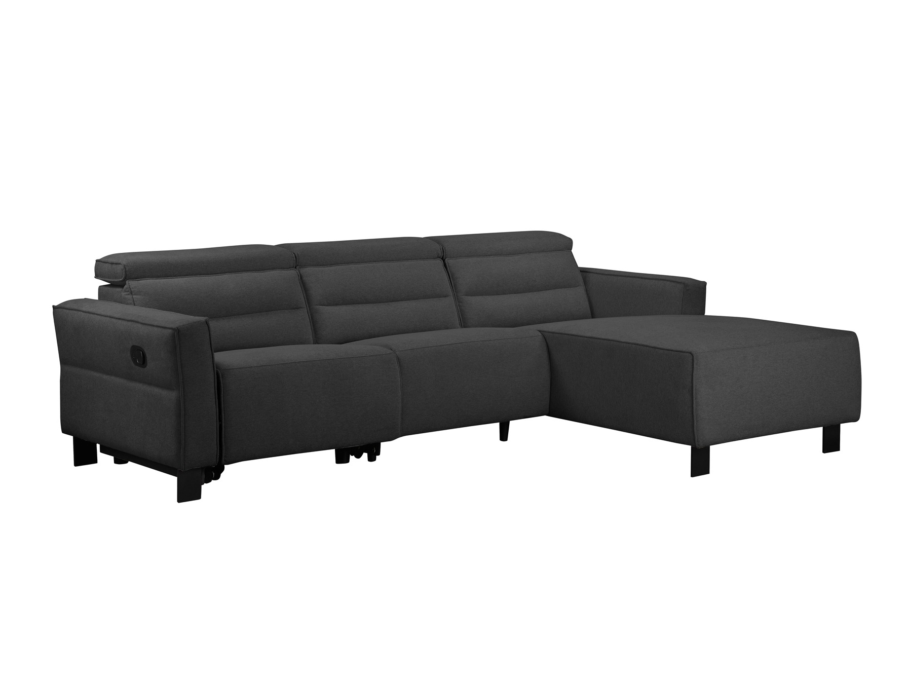 Kotna garnitura s počivalnikom Denton 1487 (Antracit)