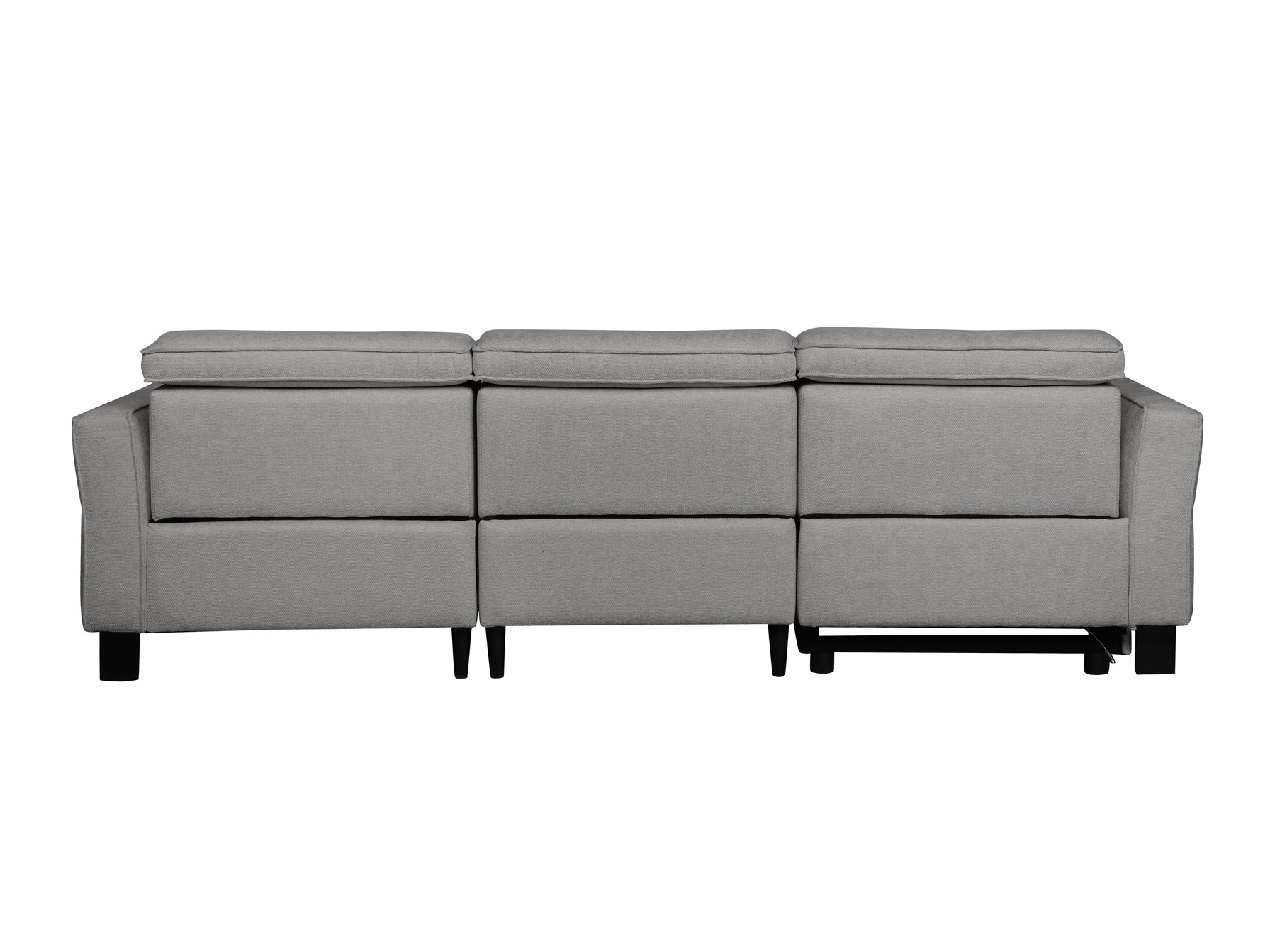 Kotna garnitura s počivalnikom Denton 1487 (Svetlo siva)