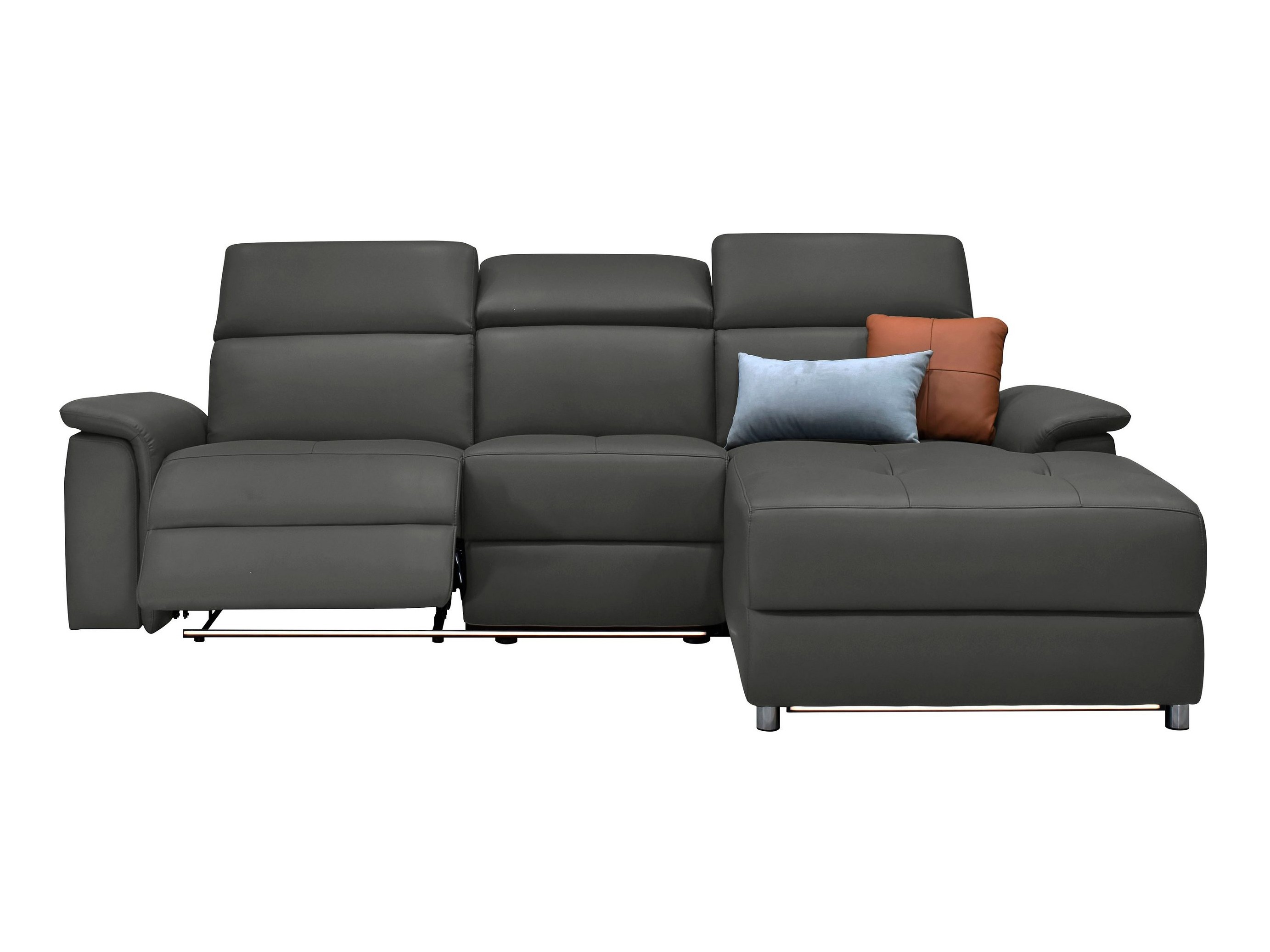 Kotna garnitura s počivalnikom Denton 1488 (Črna)