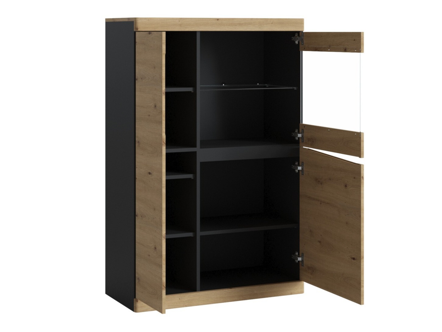 Regal Venlori 129 (Antracit + Artisan hrast)