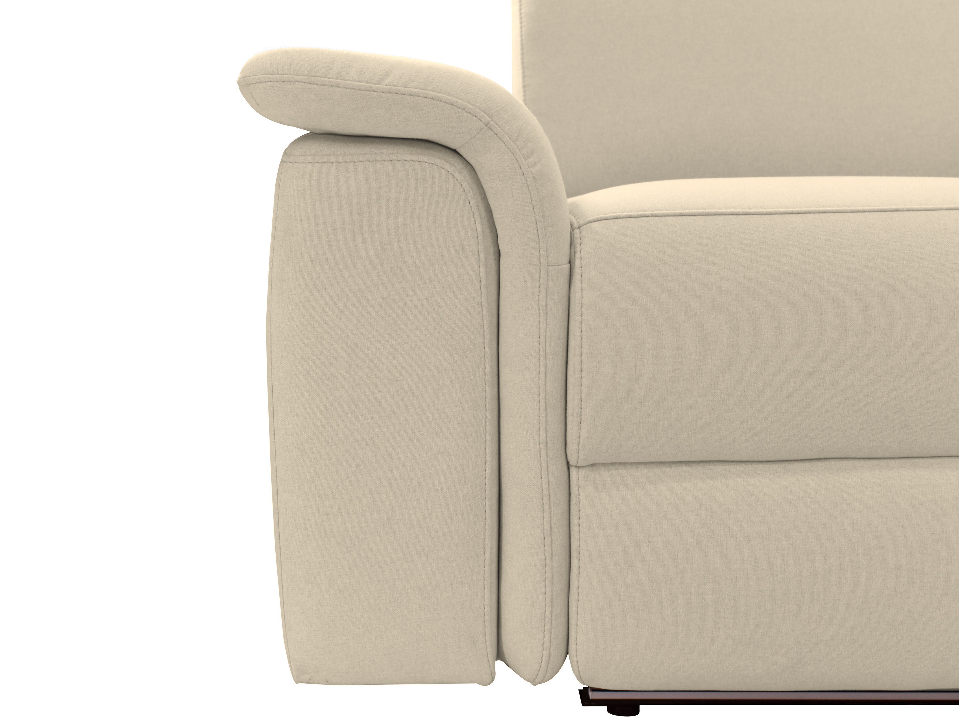 Kotna garnitura s počivalnikom Denton 1489 (Krema)