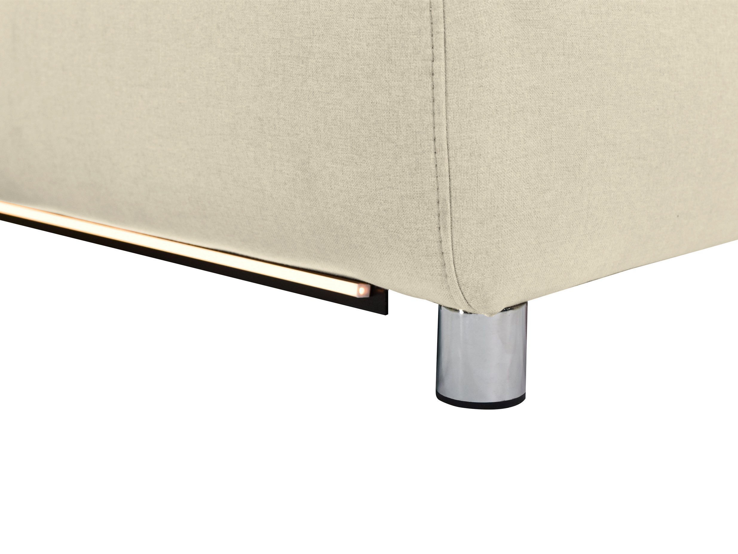 Kotna garnitura s počivalnikom Denton 1489 (Krema)