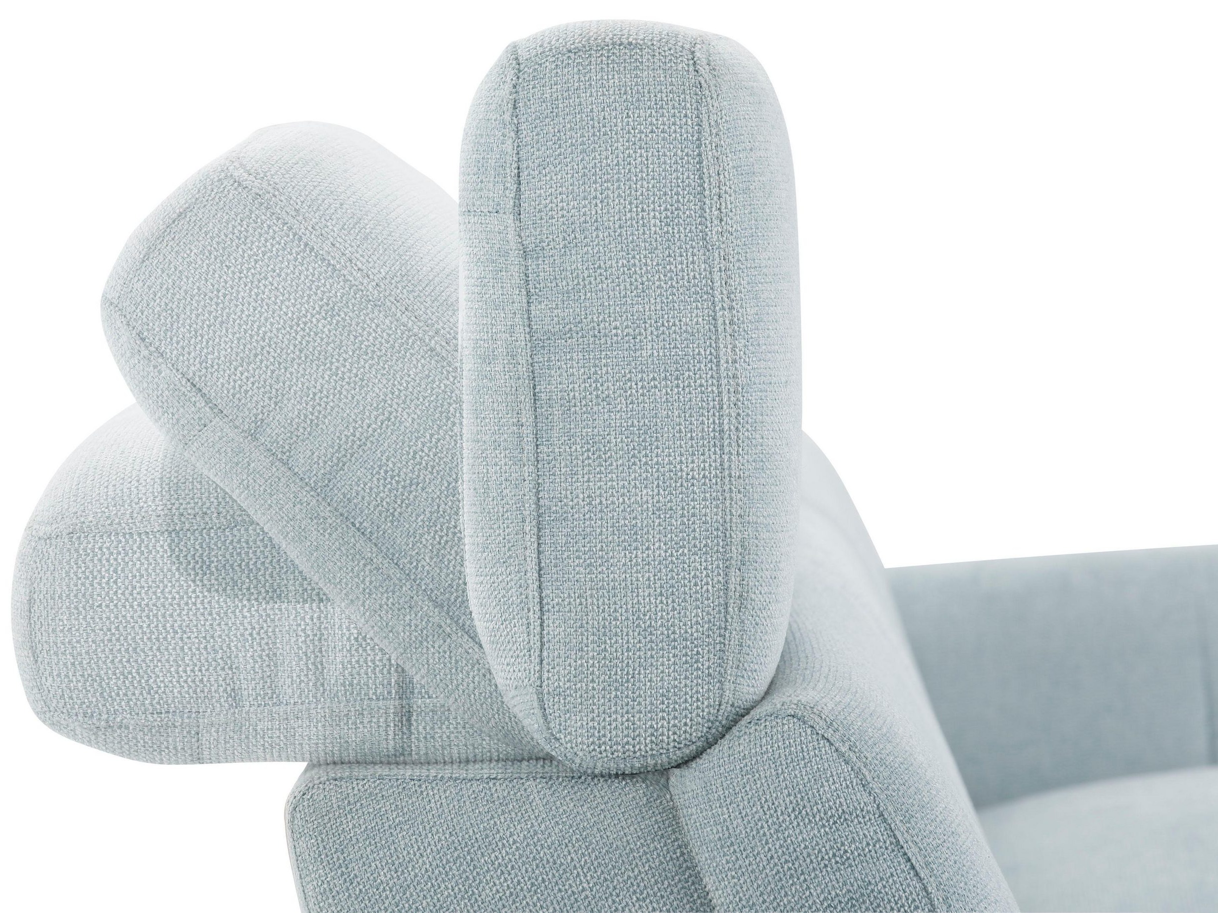 Kotna garnitura s počivalnikom Denton 1490 (Svetlo modra)