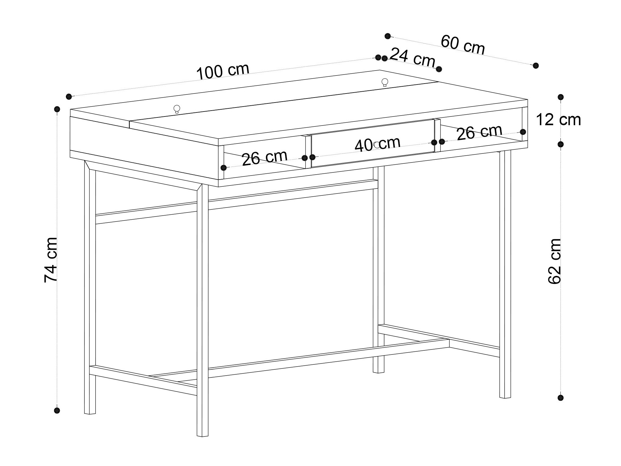 Pisalna miza Vestesu 133