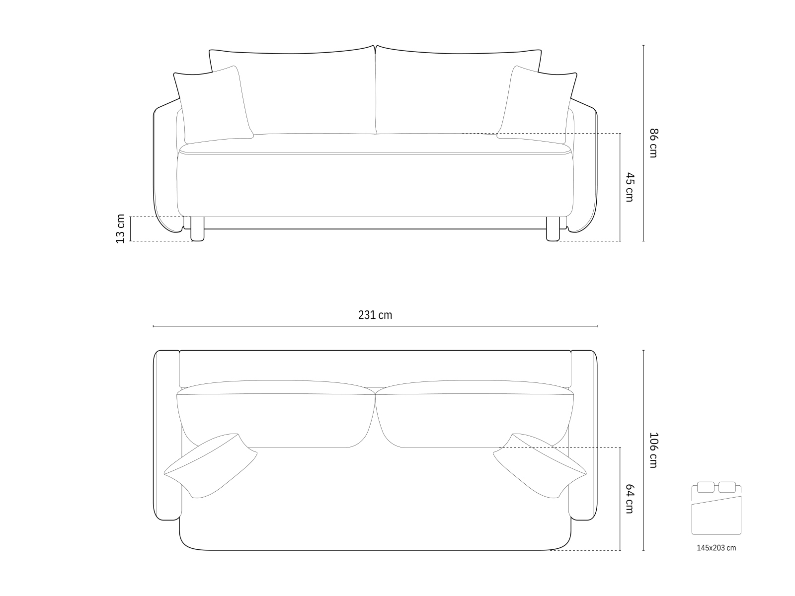 Raztegljiv kavč Beckley 182 (Wind 02)