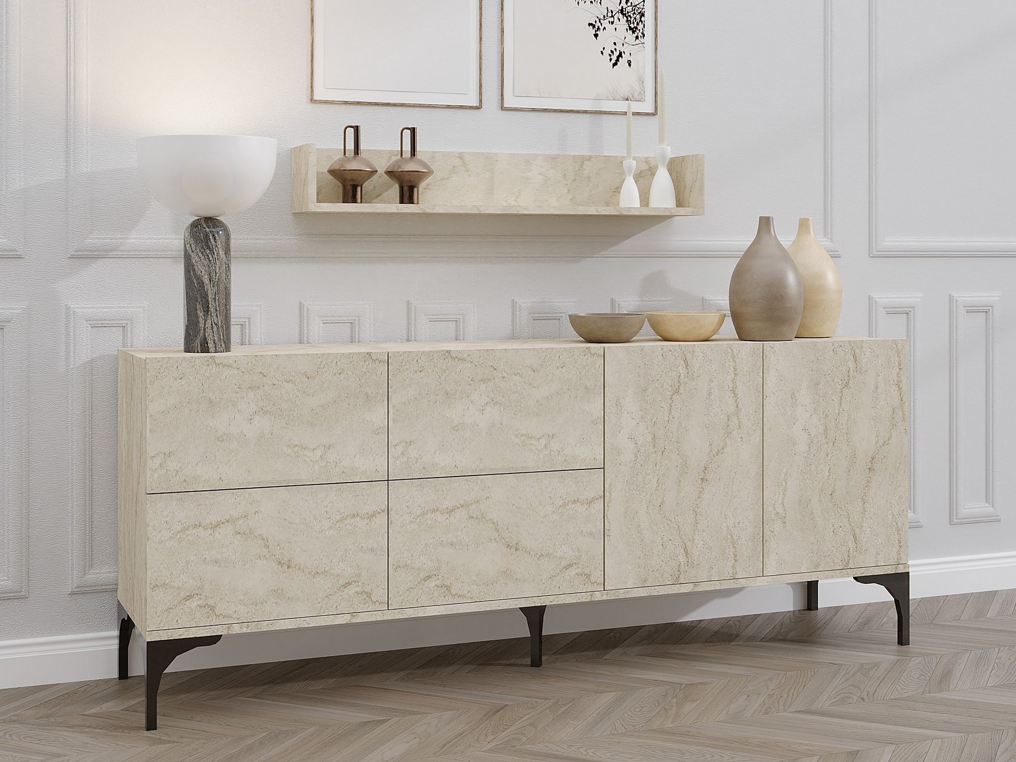 Omarica Vestesu 140 (Svetla Travertine)