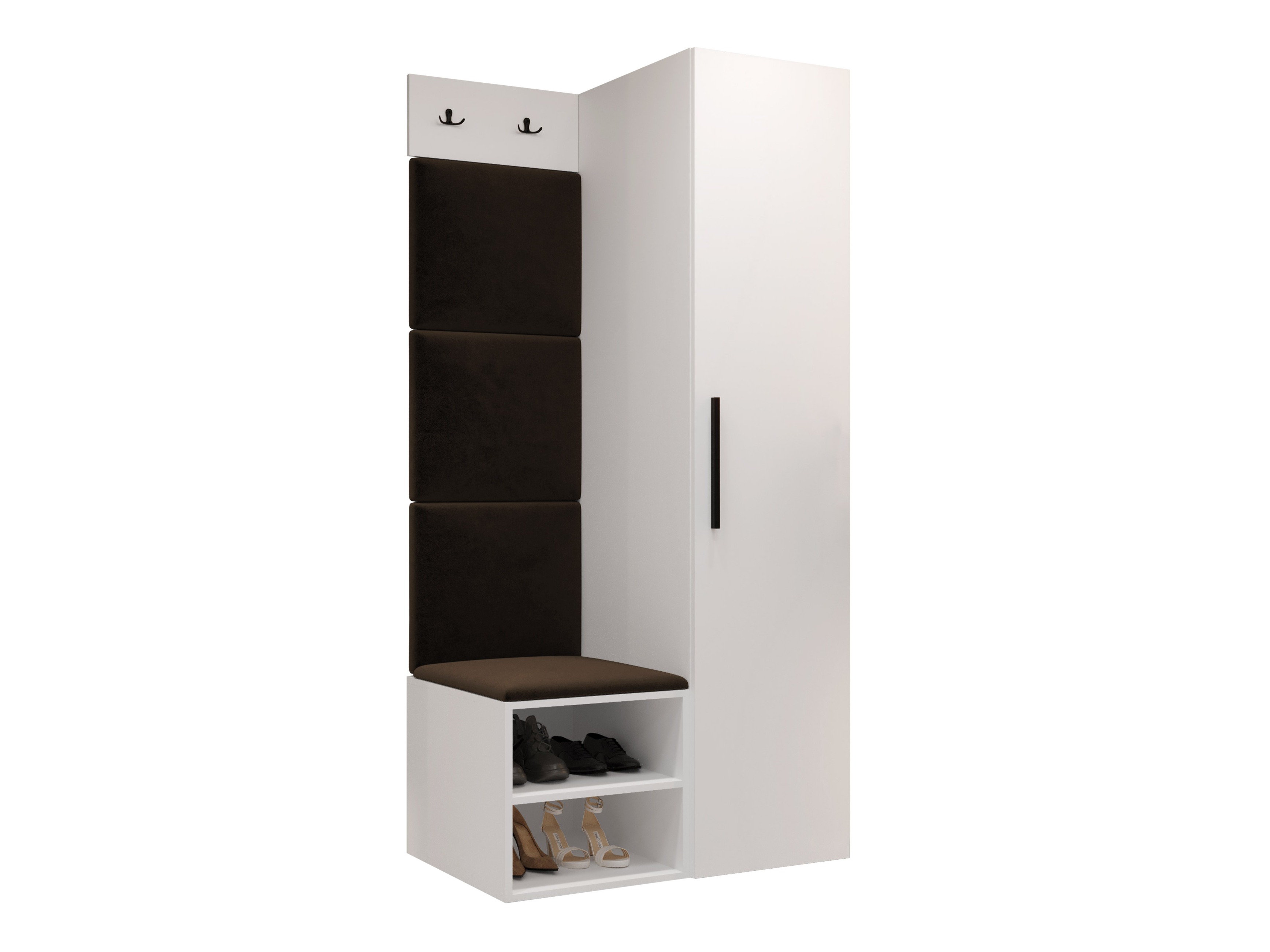 Komplet za predsobo Hartford 524 (Bela)