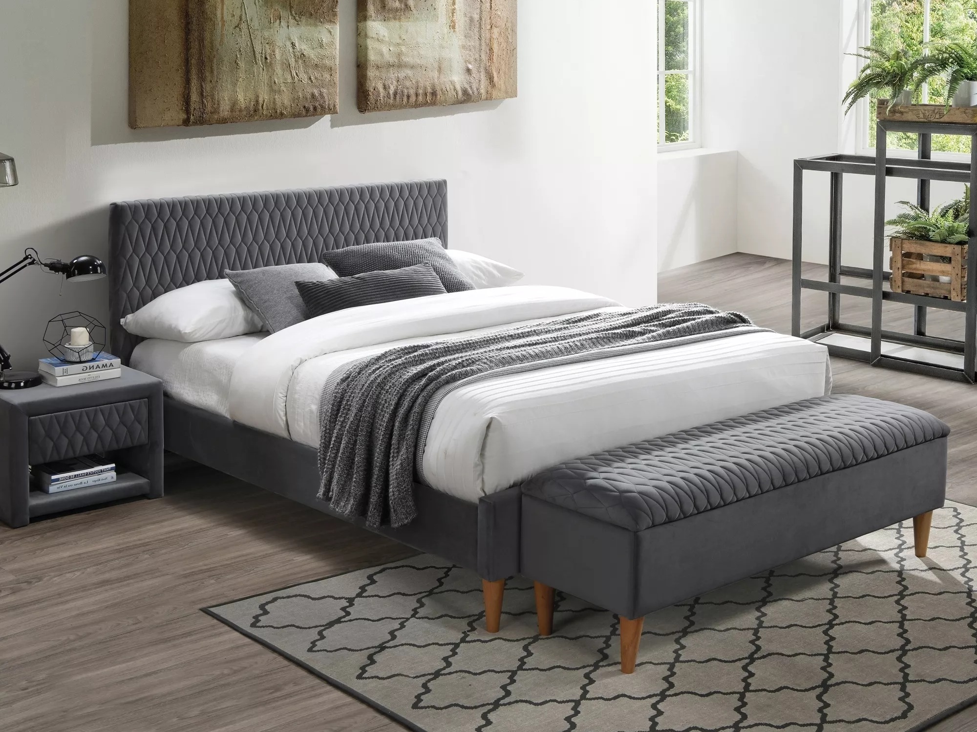 Postelja Detroit 807 (Siva)