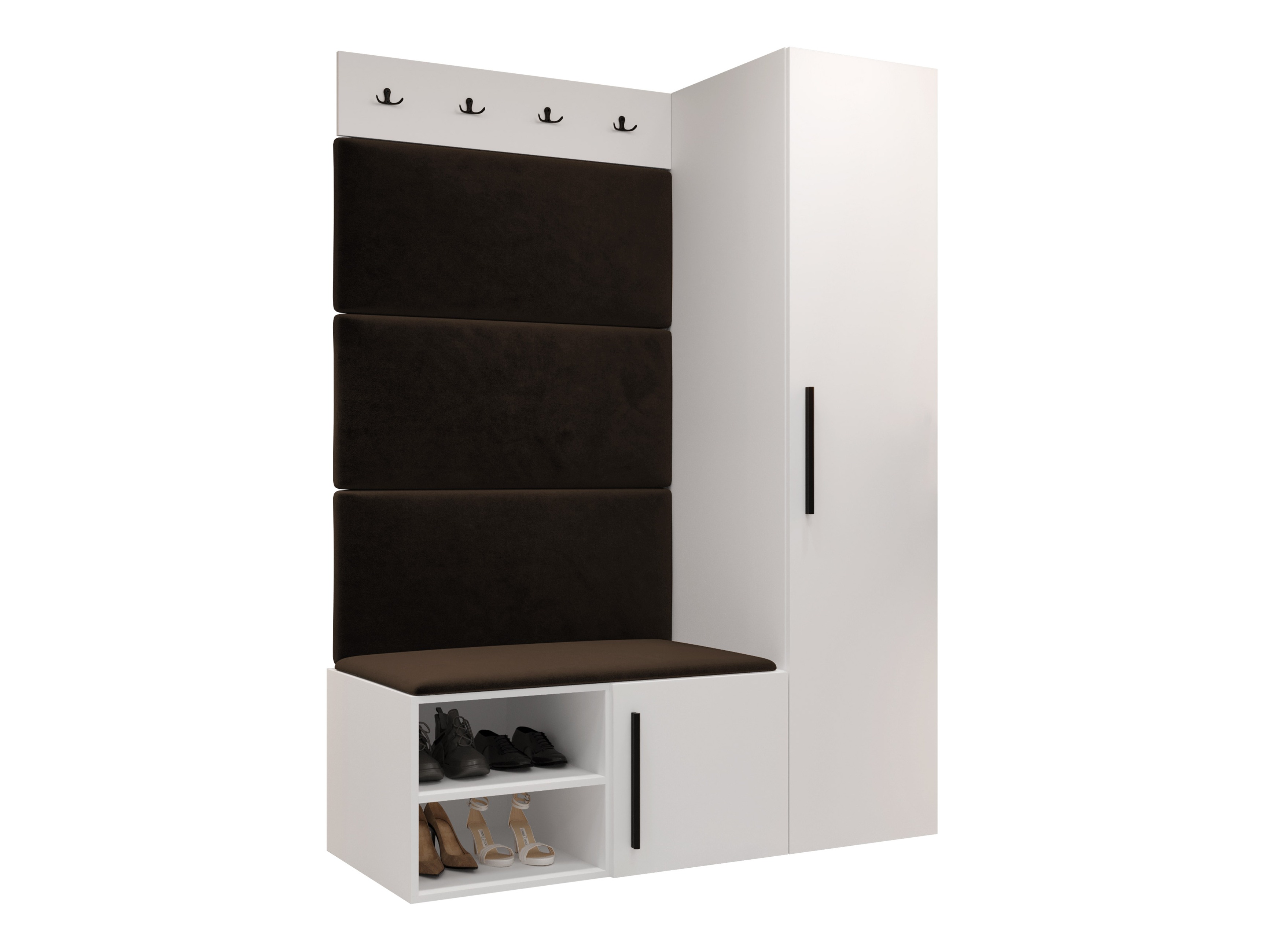 Komplet za predsobo Hartford 525 (Bela)