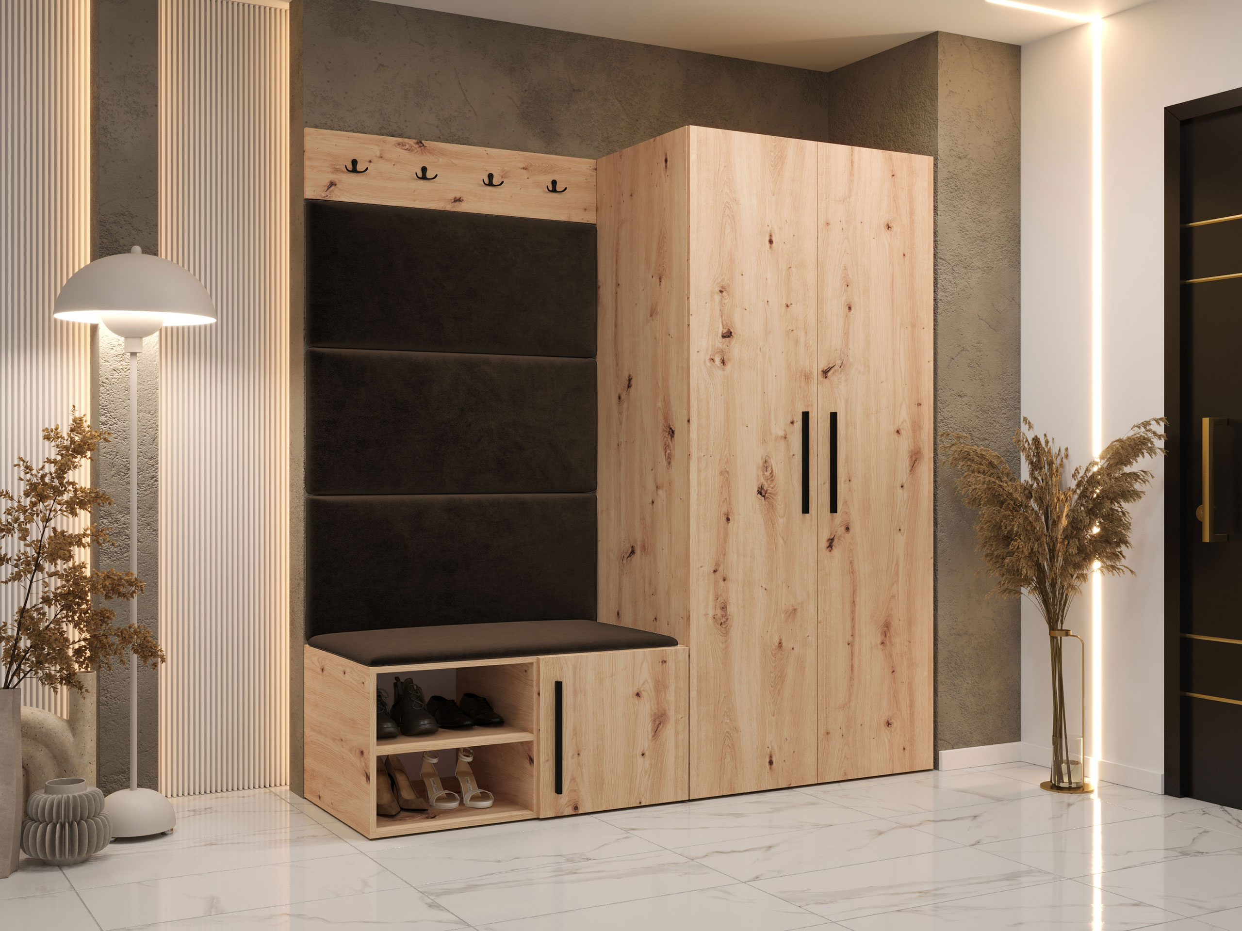 Komplet za predsobo Hartford 526 (Artisan hrast)