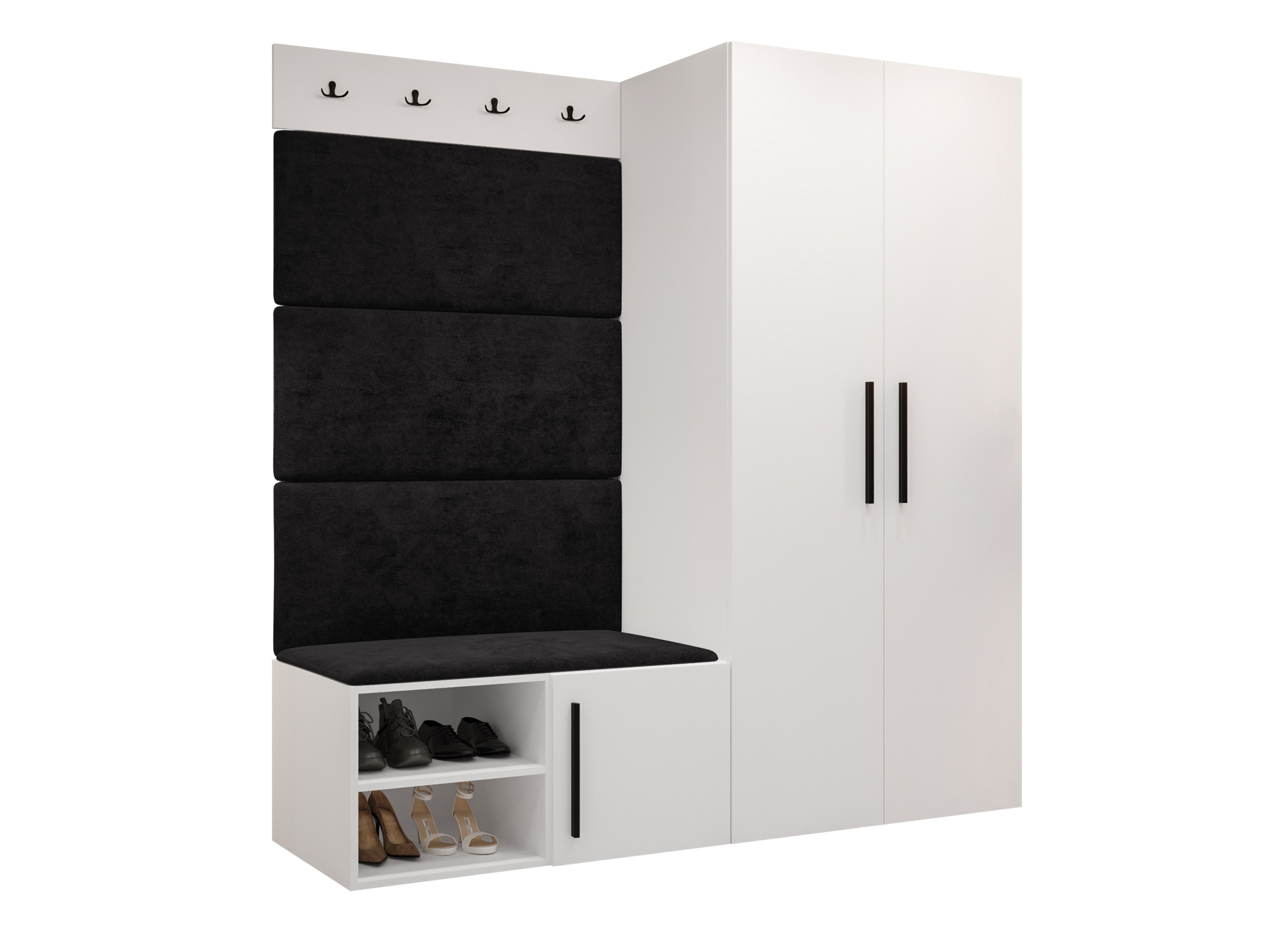 Komplet za predsobo Hartford 526 (Bela)