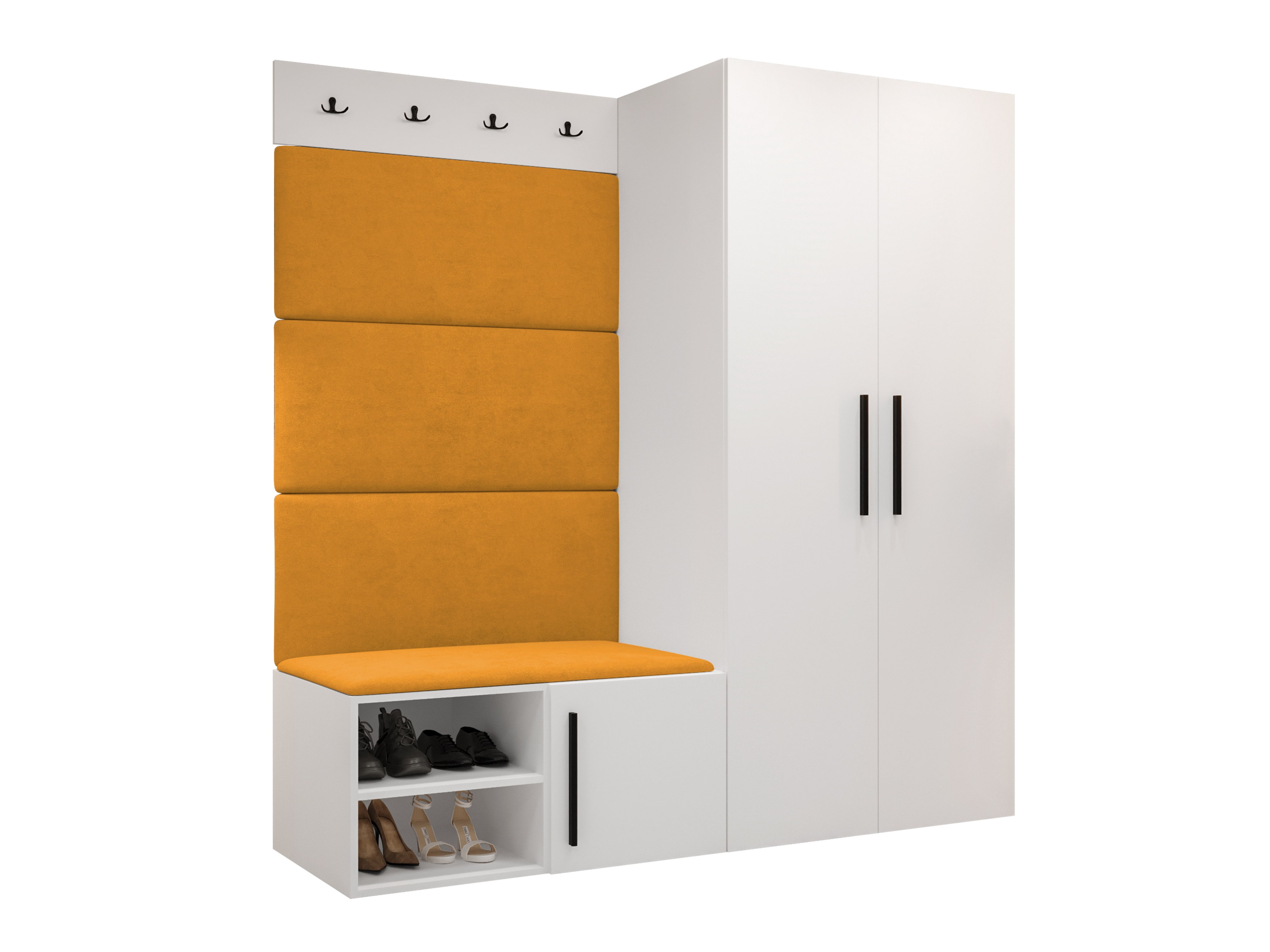 Komplet za predsobo Hartford 526 (Bela)