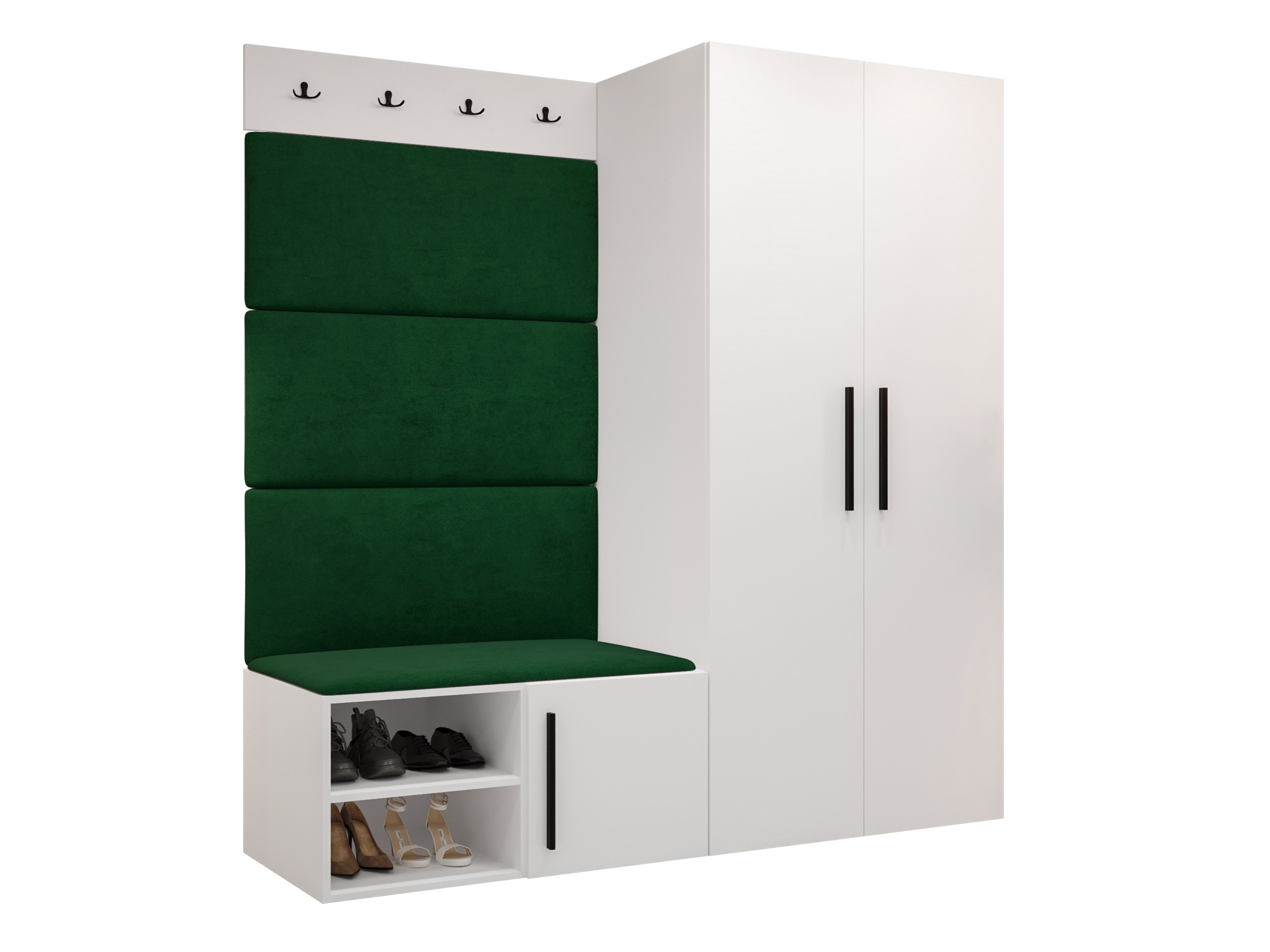 Komplet za predsobo Hartford 526 (Bela)