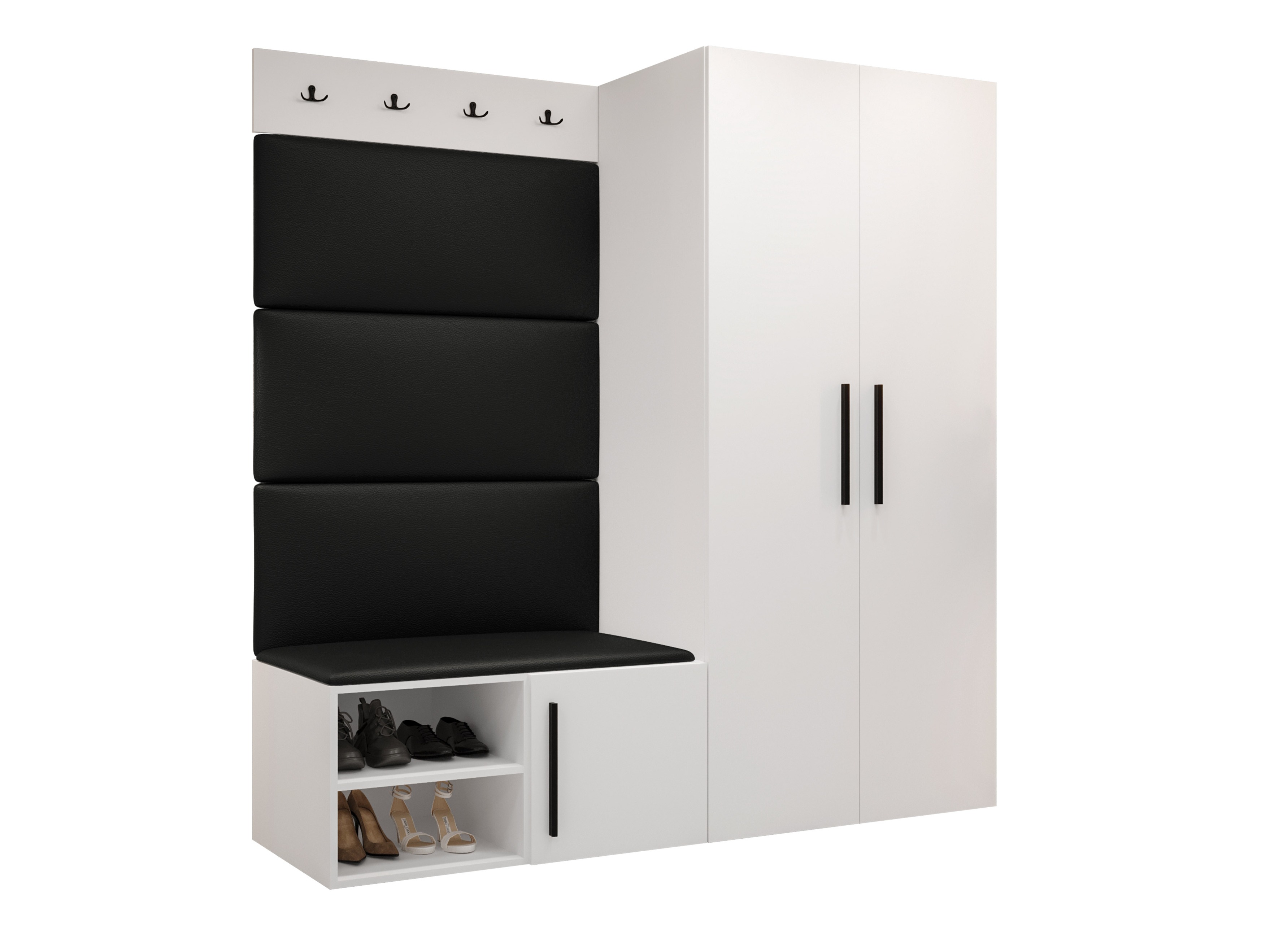 Komplet za predsobo Hartford 526 (Bela)