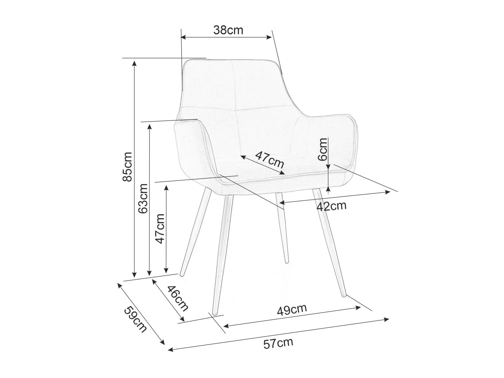 Stol Detroit 812 (Bež)