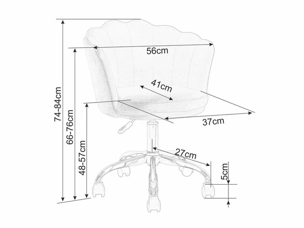Pisarniški stol Detroit 819 (Siva)