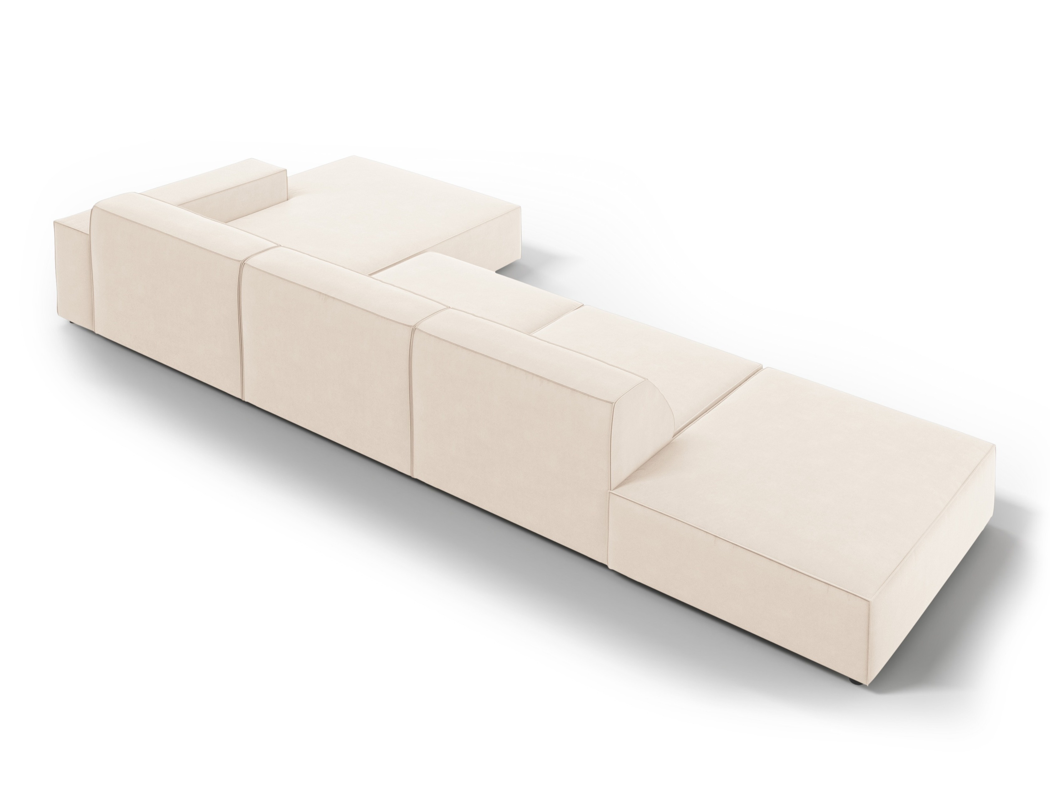 Modularna kotna sedežna garnitura Lomcalu 109 (Bluvel 22)