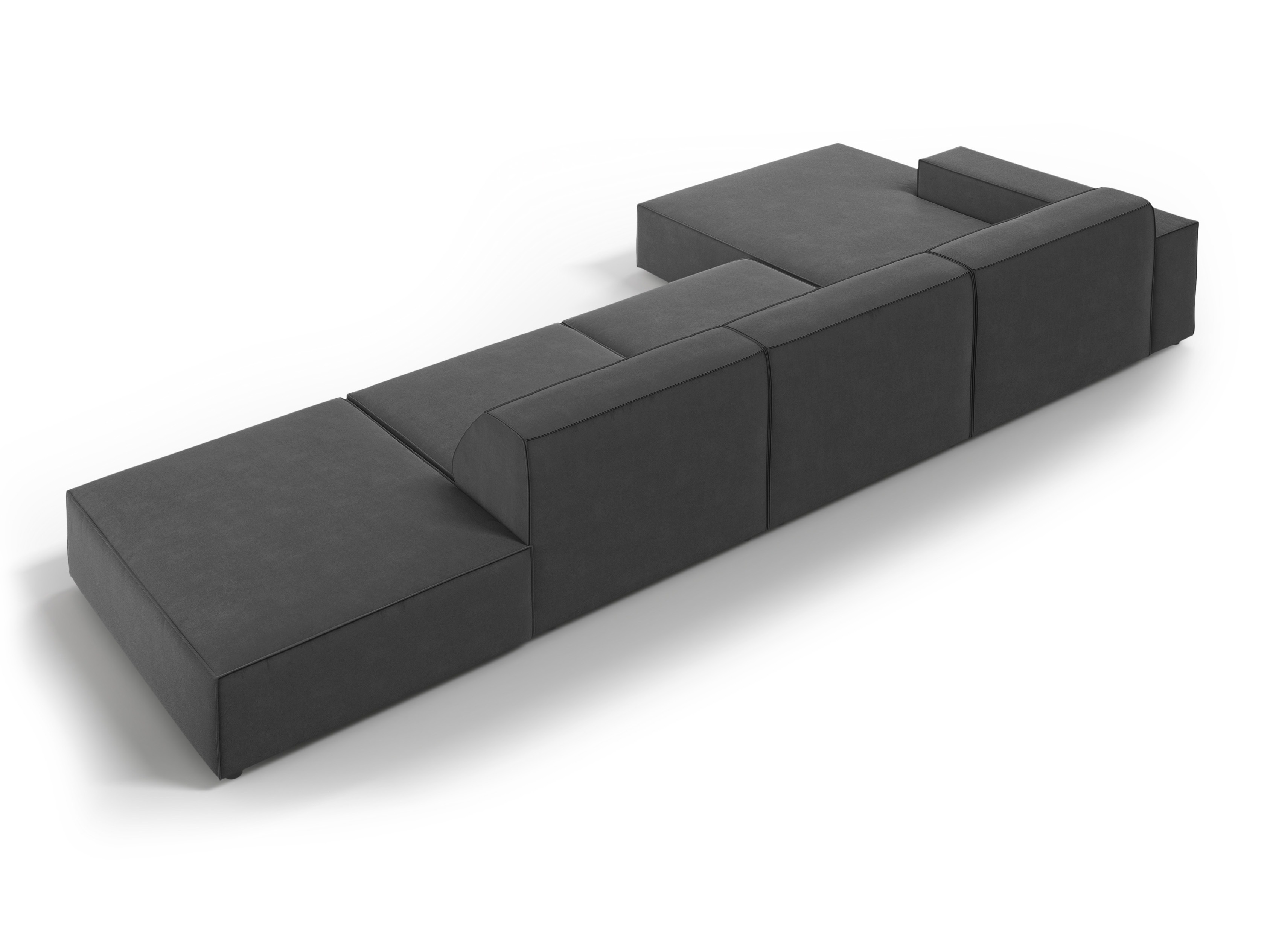 Modularna kotna sedežna garnitura Lomcalu 109 (Bluvel 14)