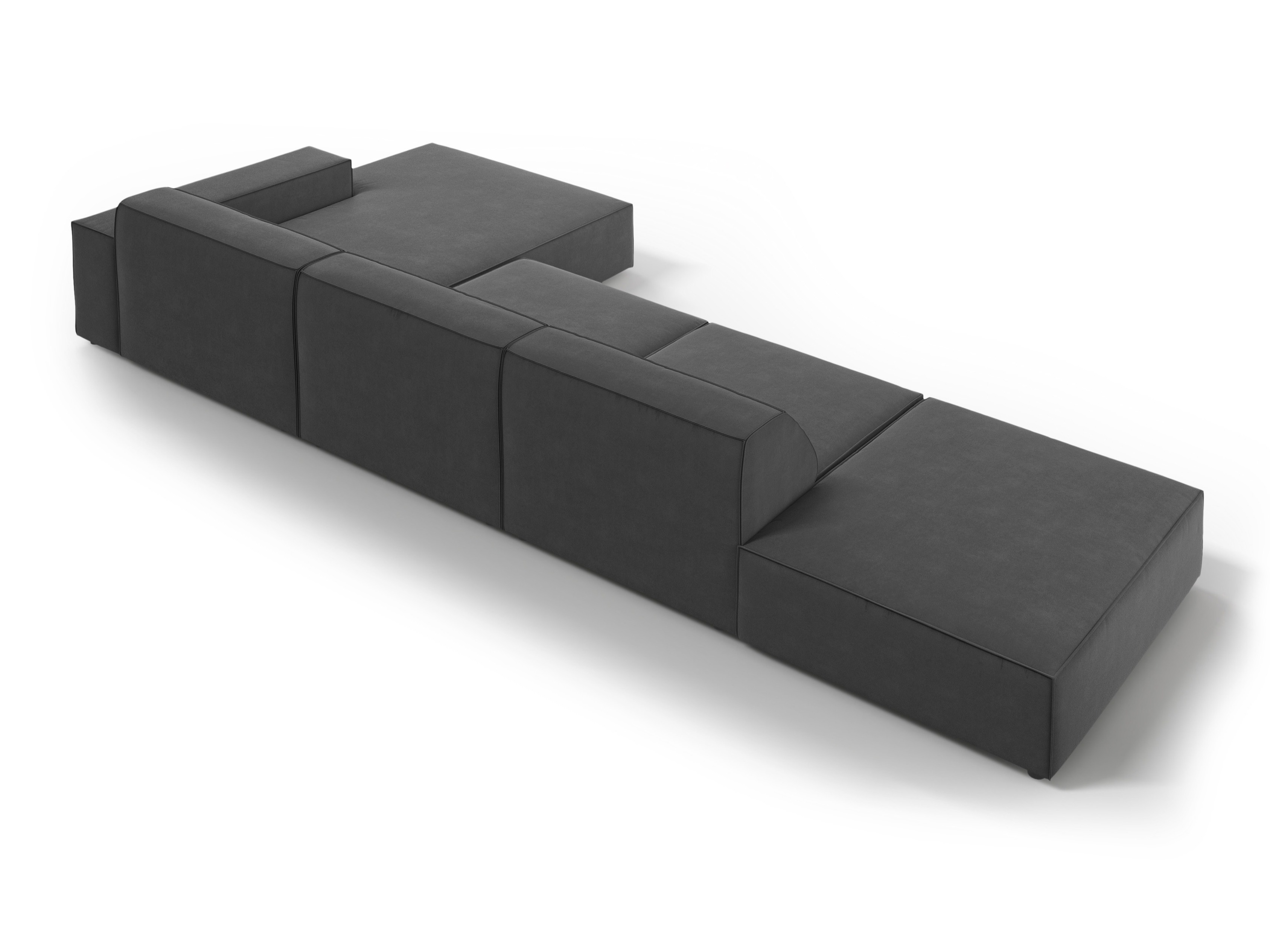 Modularna kotna sedežna garnitura Lomcalu 109 (Bluvel 14)