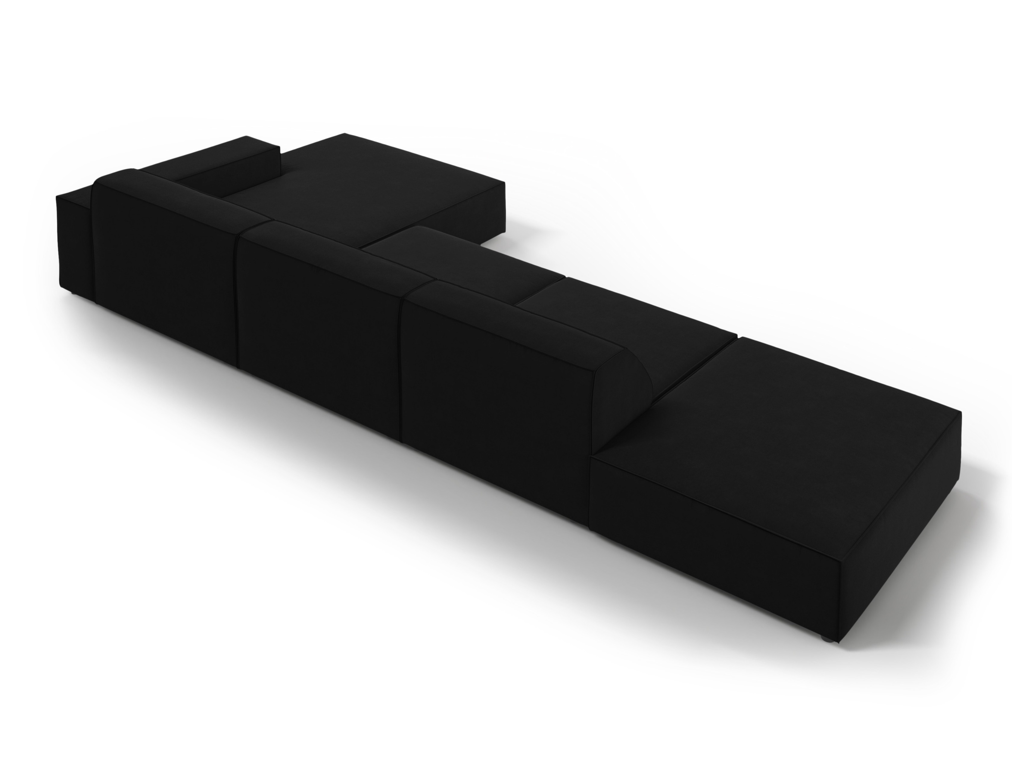 Modularna kotna sedežna garnitura Lomcalu 109 (Bluvel 19)