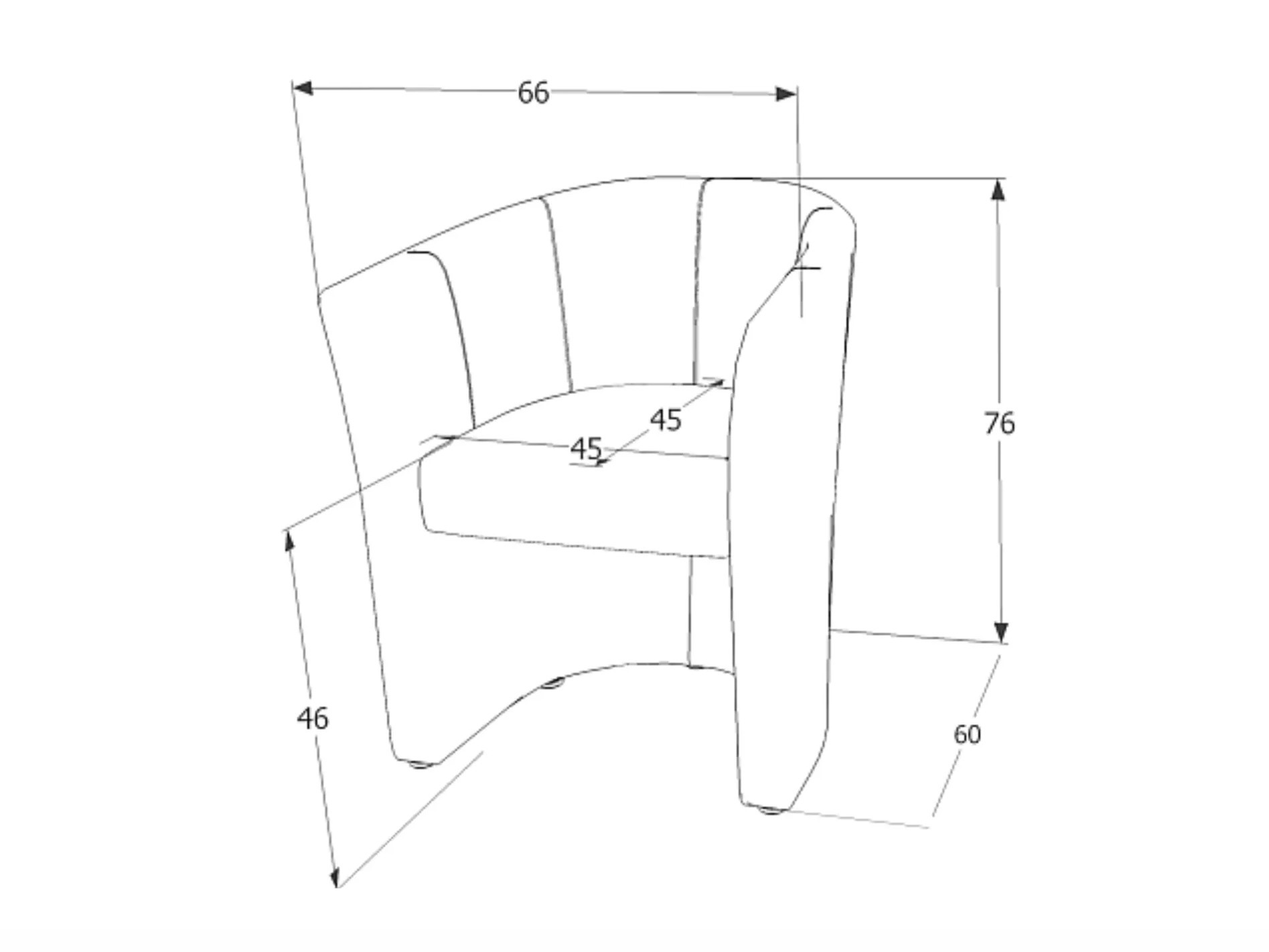 Fotelj Detroit 854 (Rdeča)