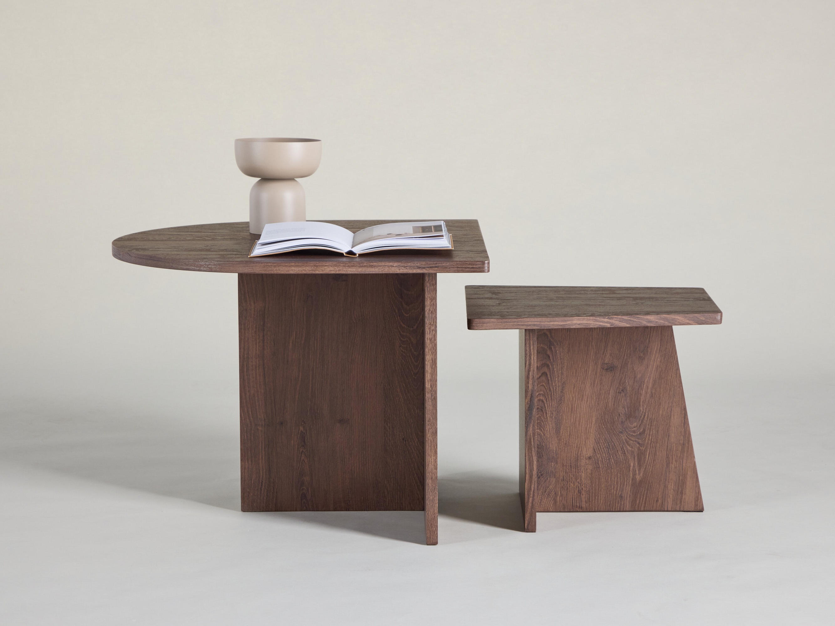 Komplet klubskih mizic Dallas 4880 (Temno rjava)