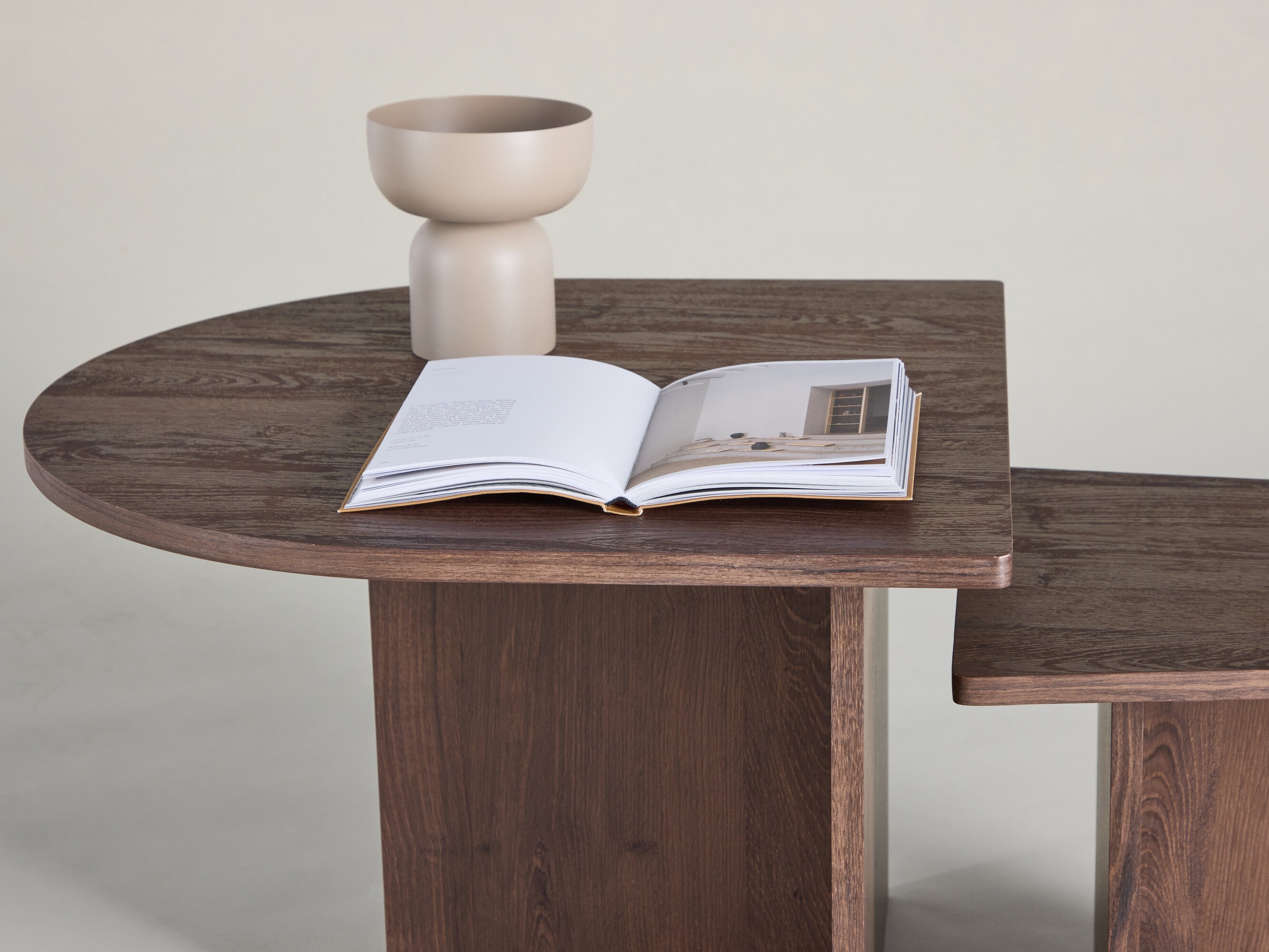 Komplet klubskih mizic Dallas 4880 (Temno rjava)