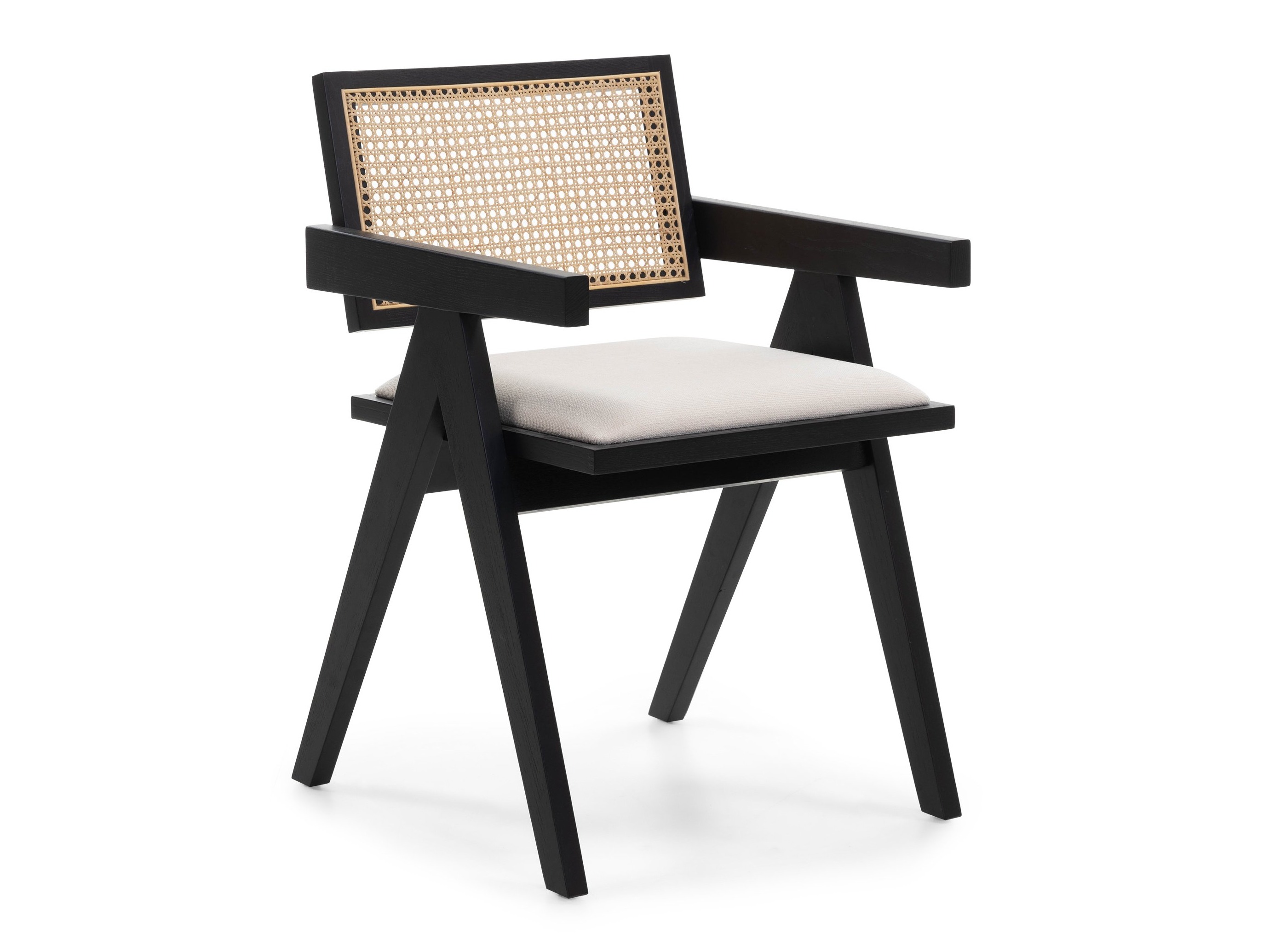 Stol Burleson 348 (Črna + Svetlo bež)