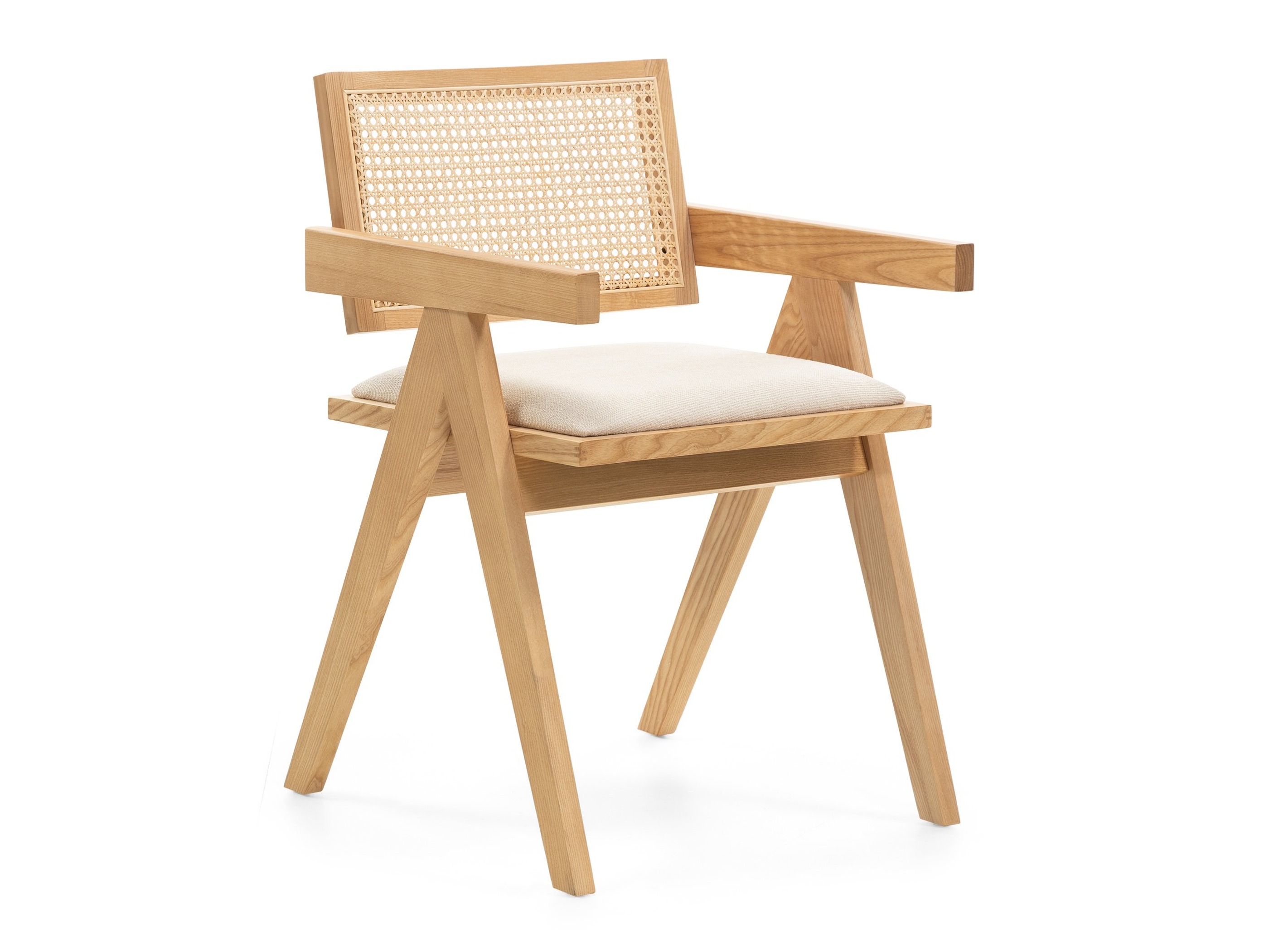 Stol Burleson 348 (Svetel les + Svetlo bež)