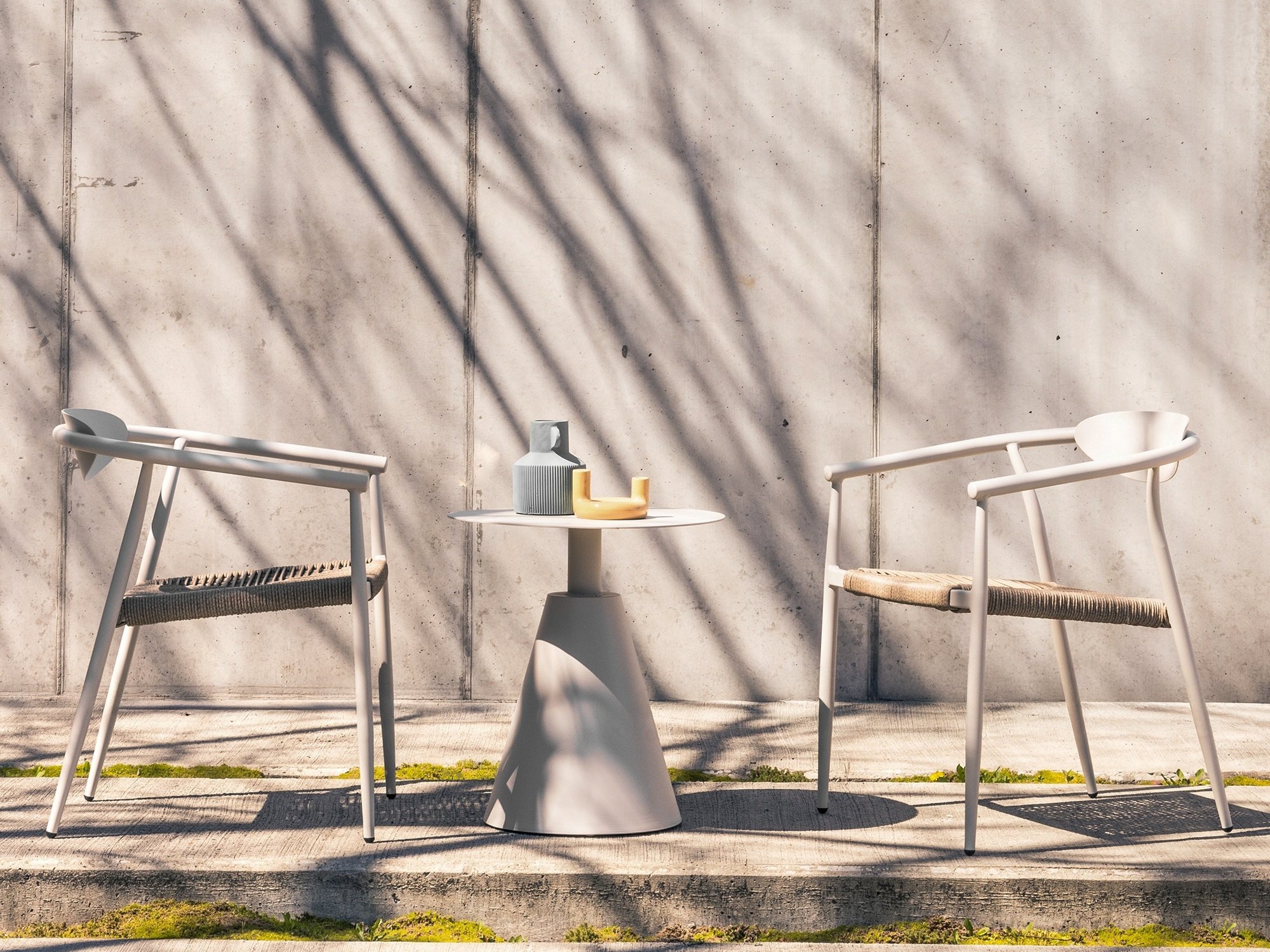 Vrtni stol Burleson 354 (Bež + Svetlo rjava)