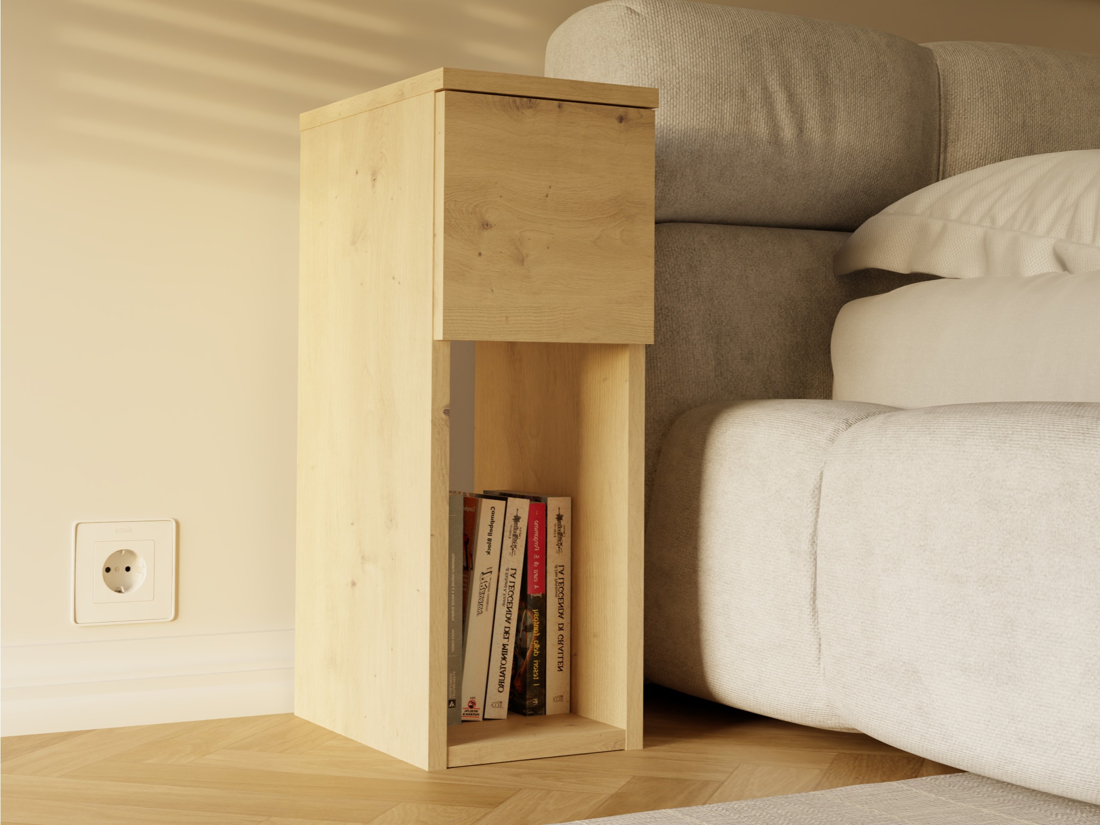 Nočna omarica Mandeville 304 (Artisan hrast)