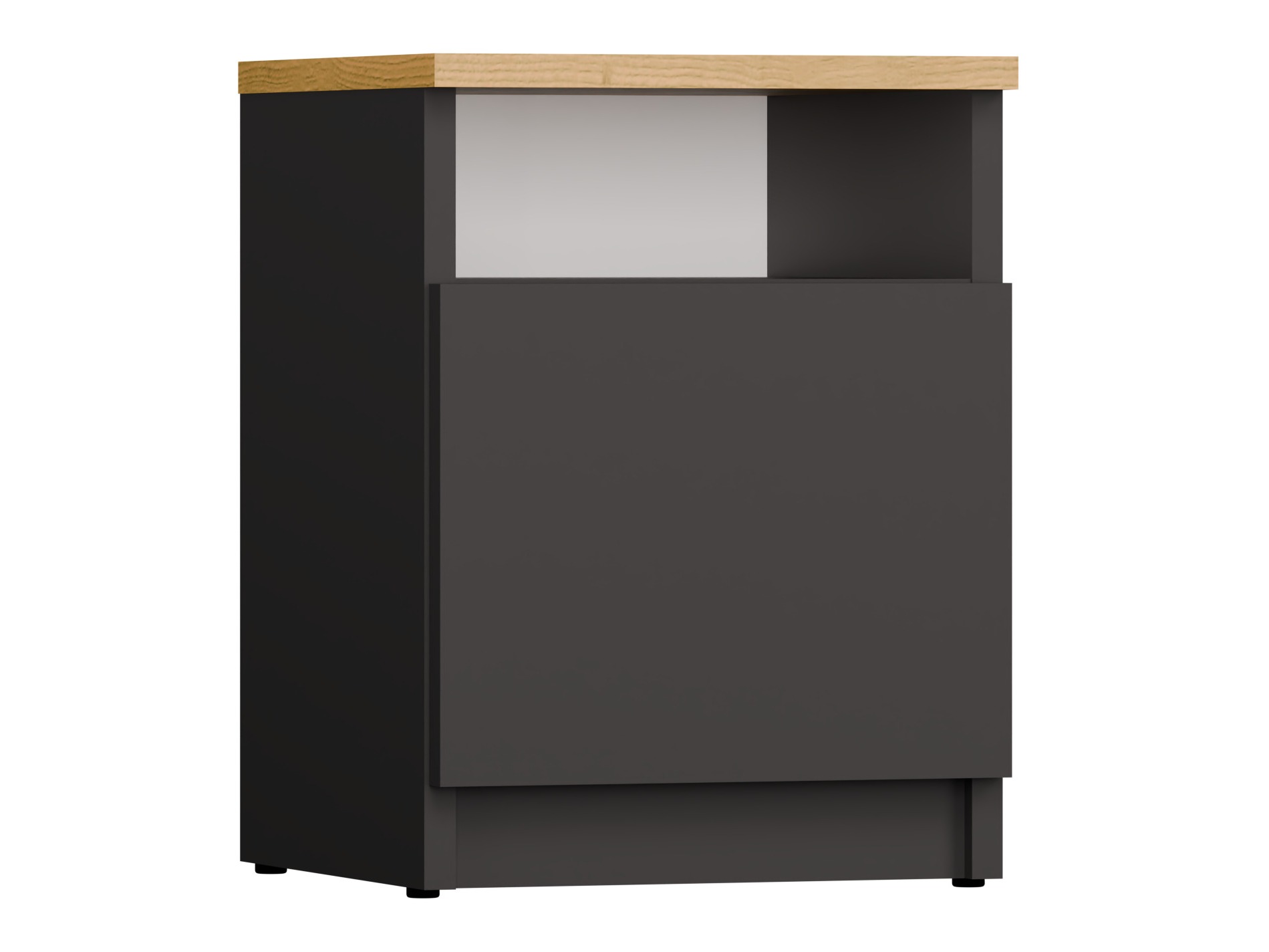 Nočna omarica Mandeville 305 (Antracit + Artisan hrast)