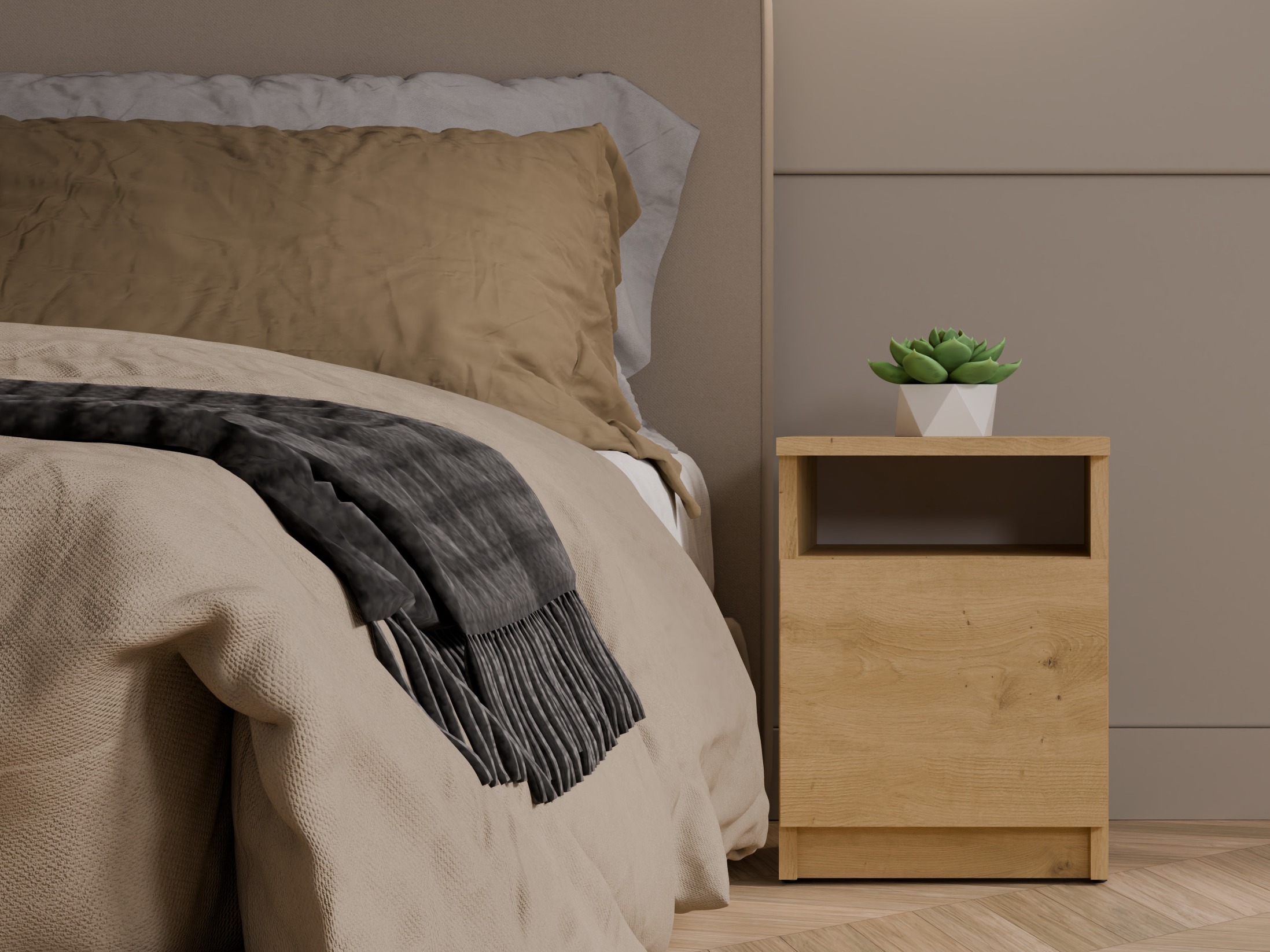 Nočna omarica Mandeville 305 (Artisan hrast)