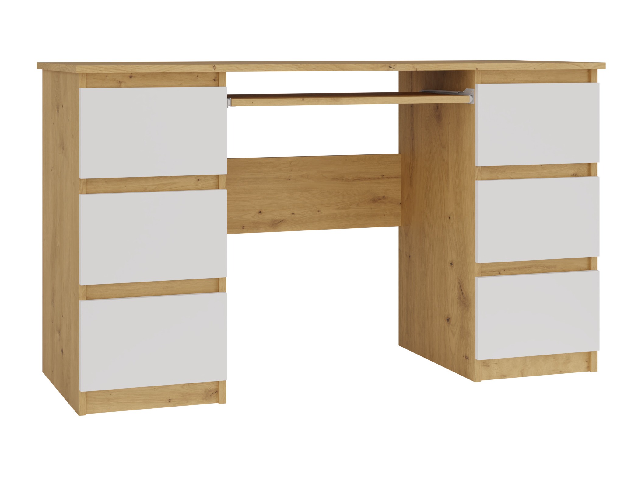 Pisalna miza Mandeville 178 (Artisan hrast + Bela)