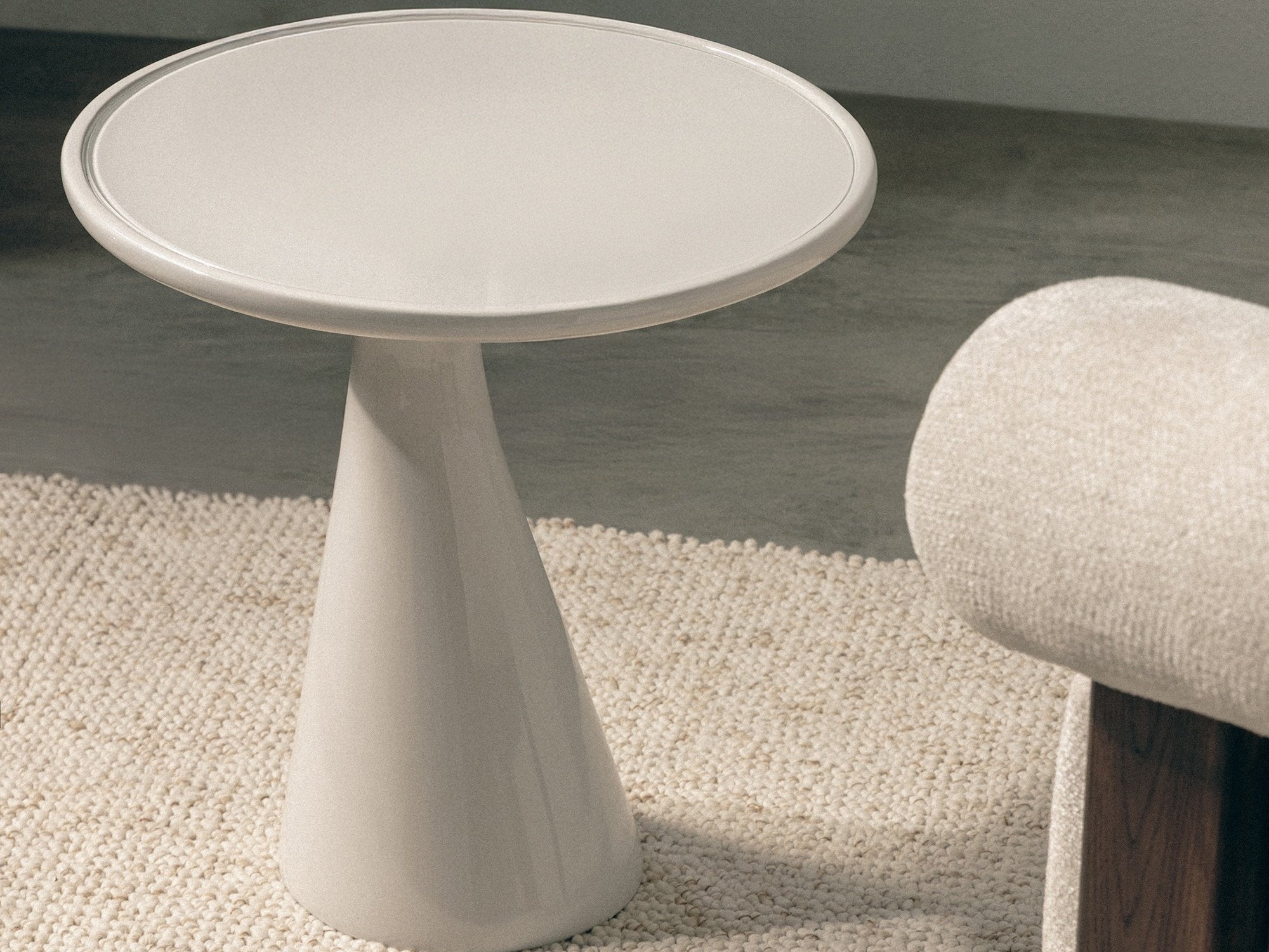 Stranska mizica Burleson 363 (Bela)