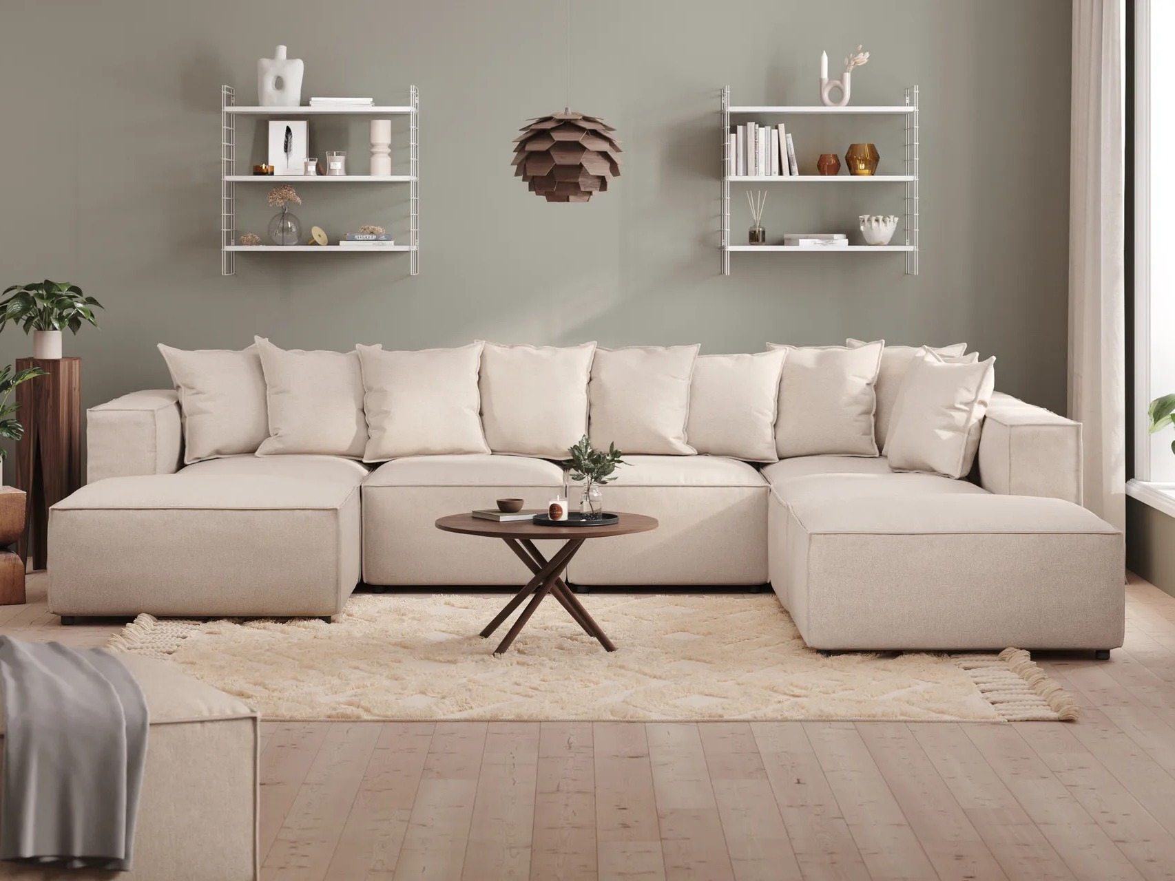 Modularna kotna sedežna garnitura Torbalo 107 (Grande 03)