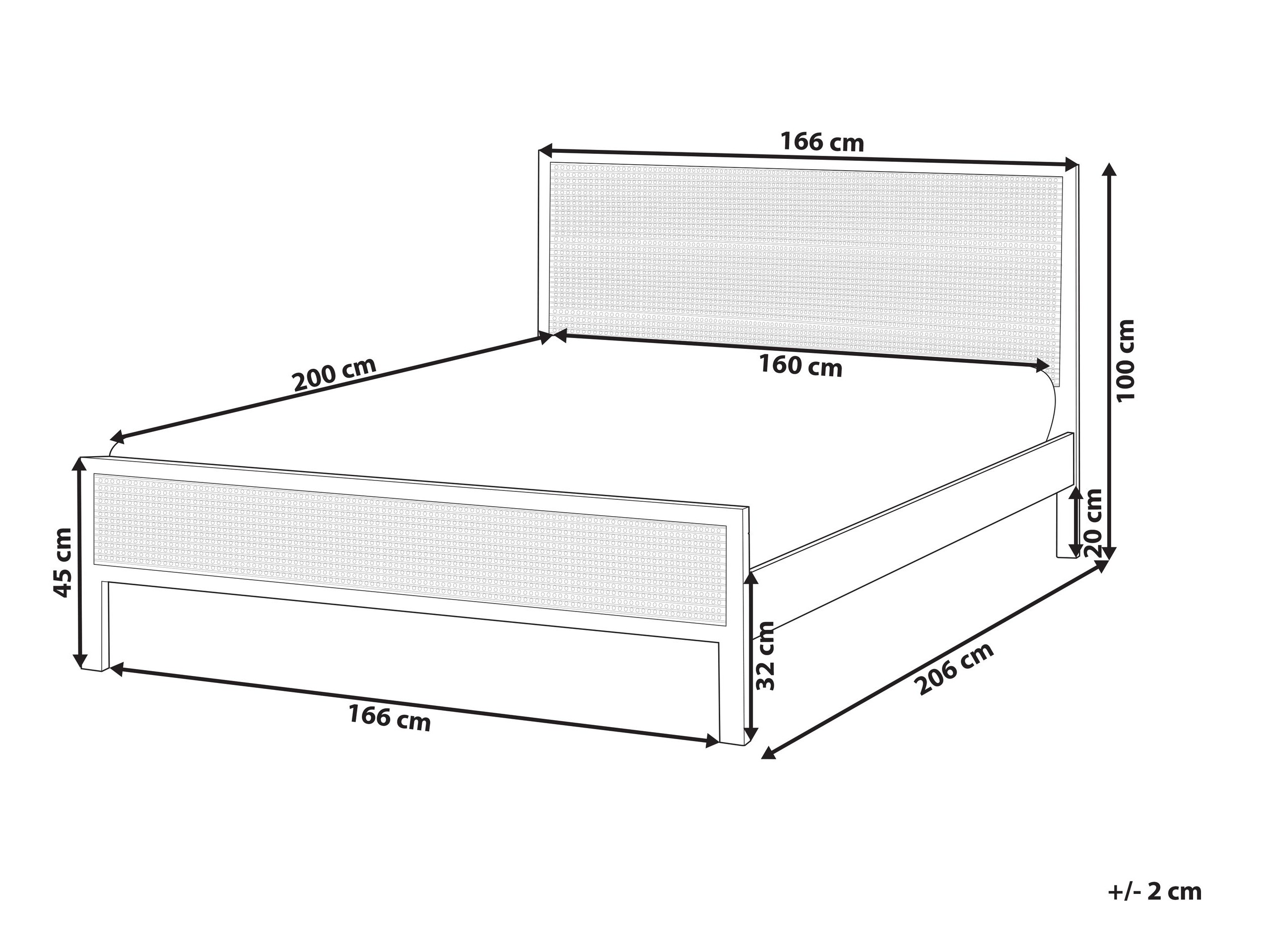 Postelja Berwyn 2751 (Svetlo rjava)