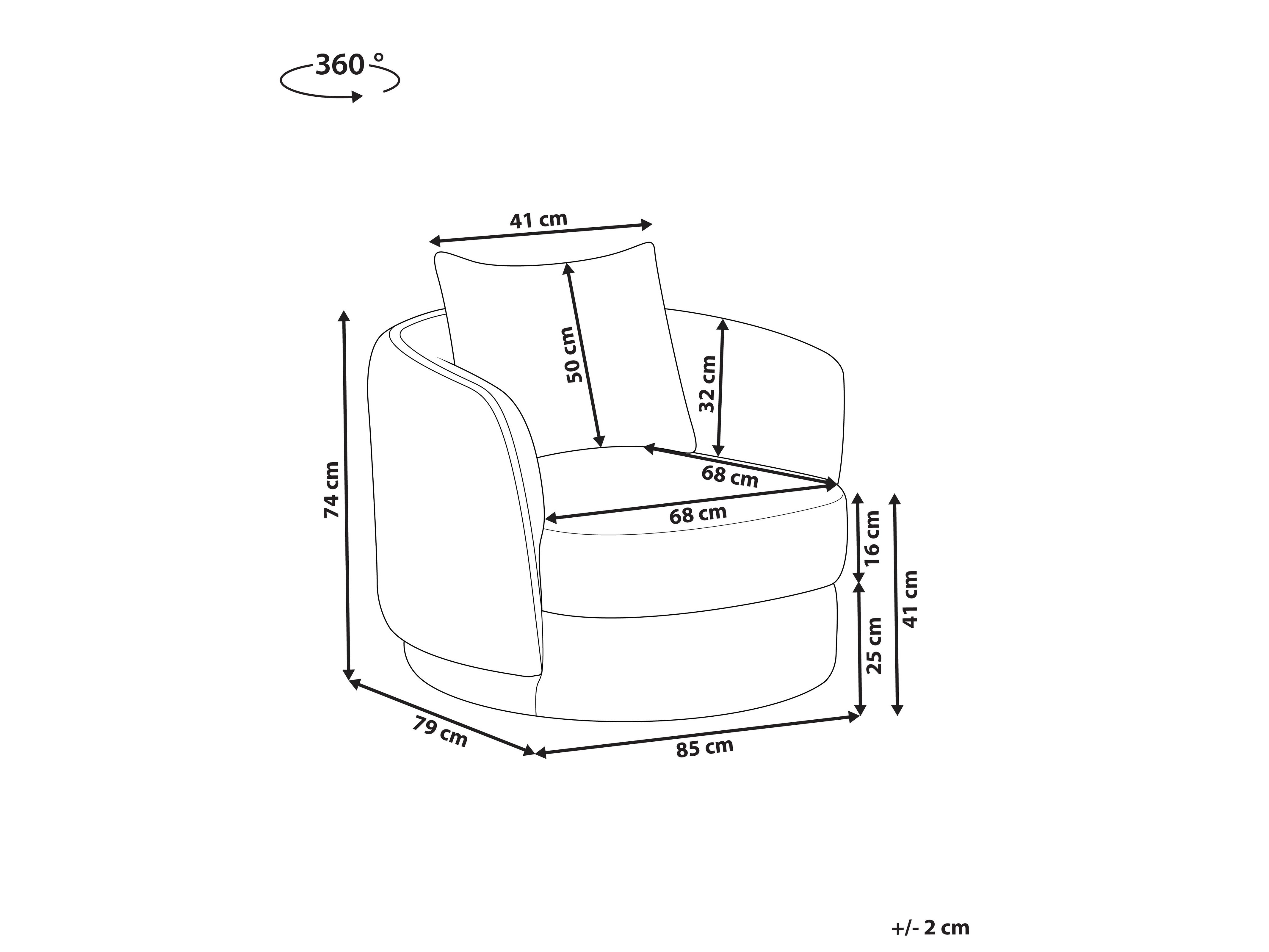 Fotelj Berwyn 2753 (Svetlo bež)