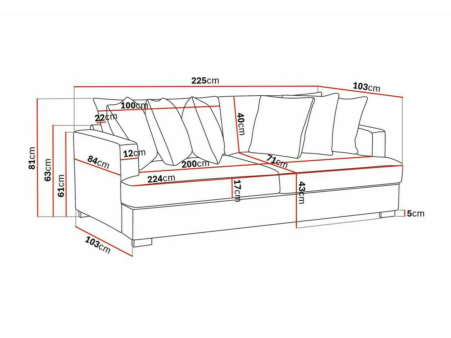 Kavč Tivsoe 100 (Fresh 01)