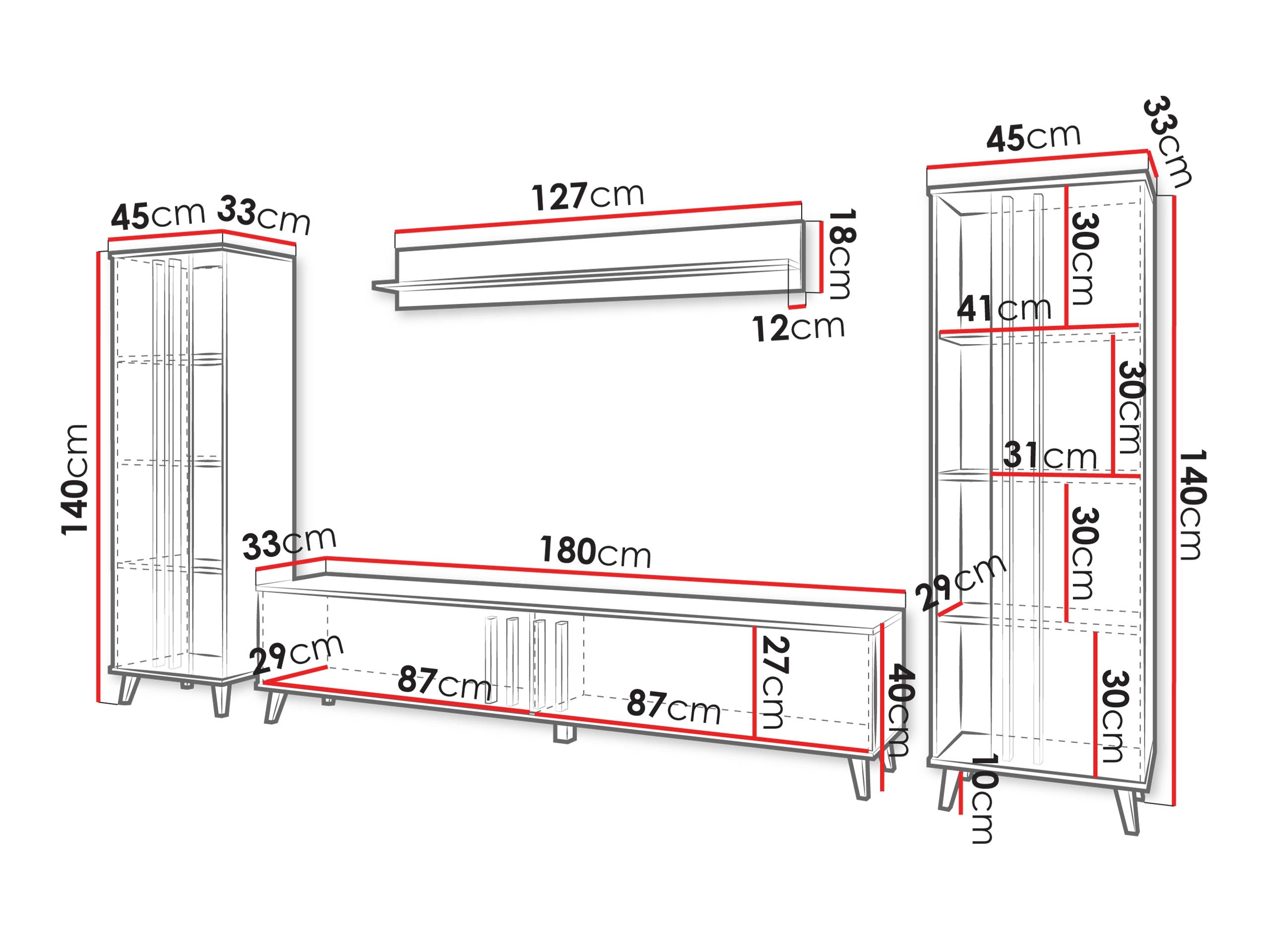 Dnevni prostor Temora 102 (Grafit)