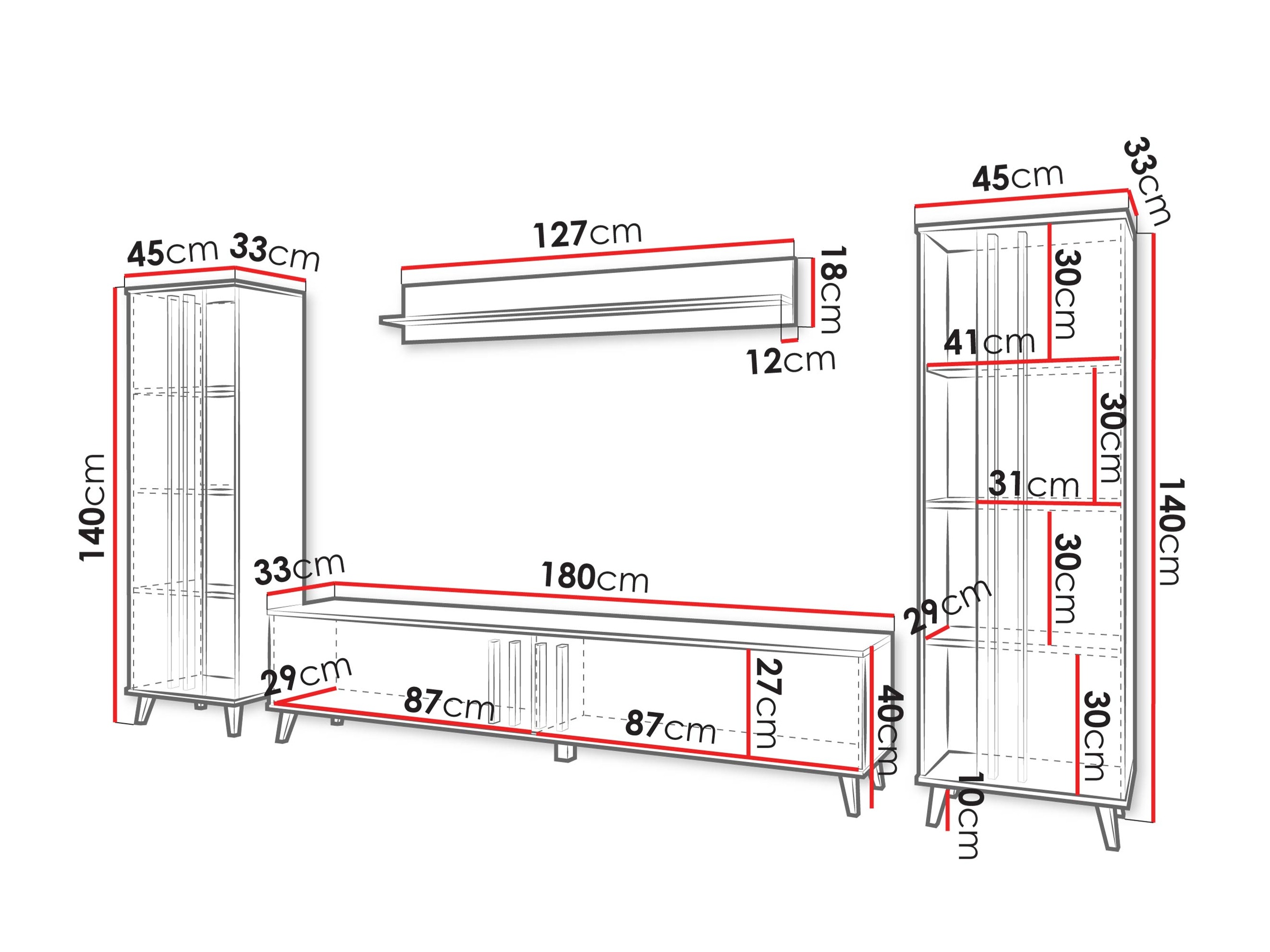 Komplet za dnevno sobo Facetor (Congo)