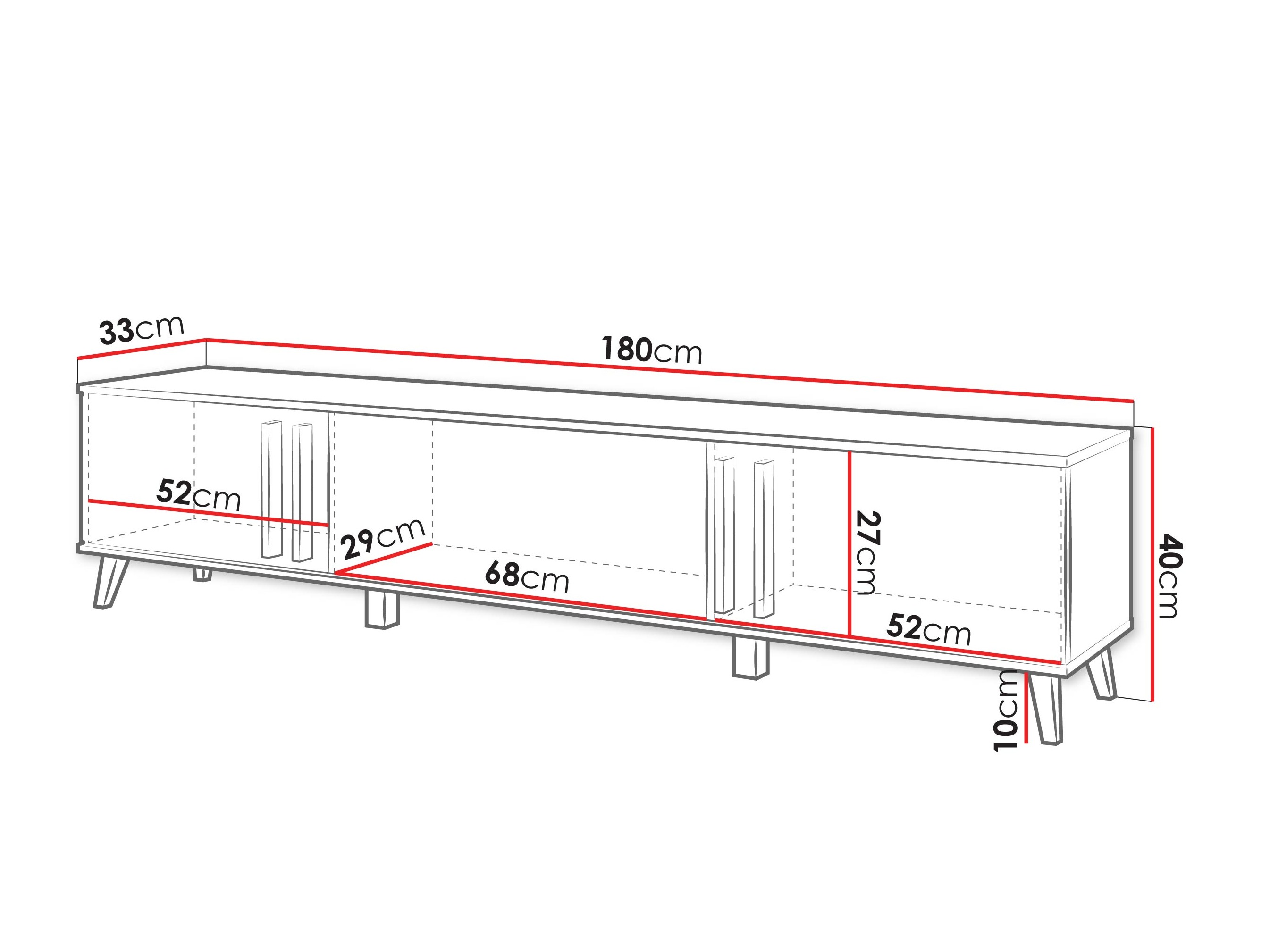 TV-omarica Facetor (Artisan hrast + Grafit)