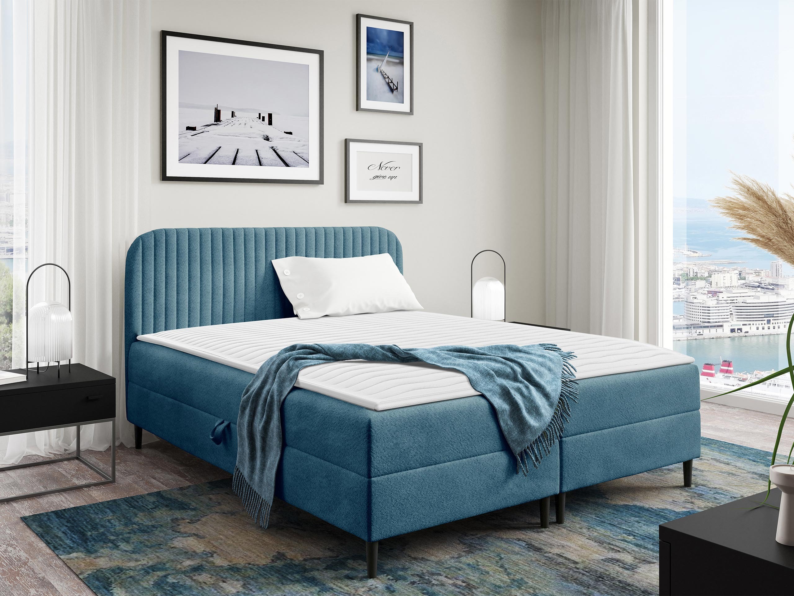 Boxspring postelja Rivus (Coral 10)
